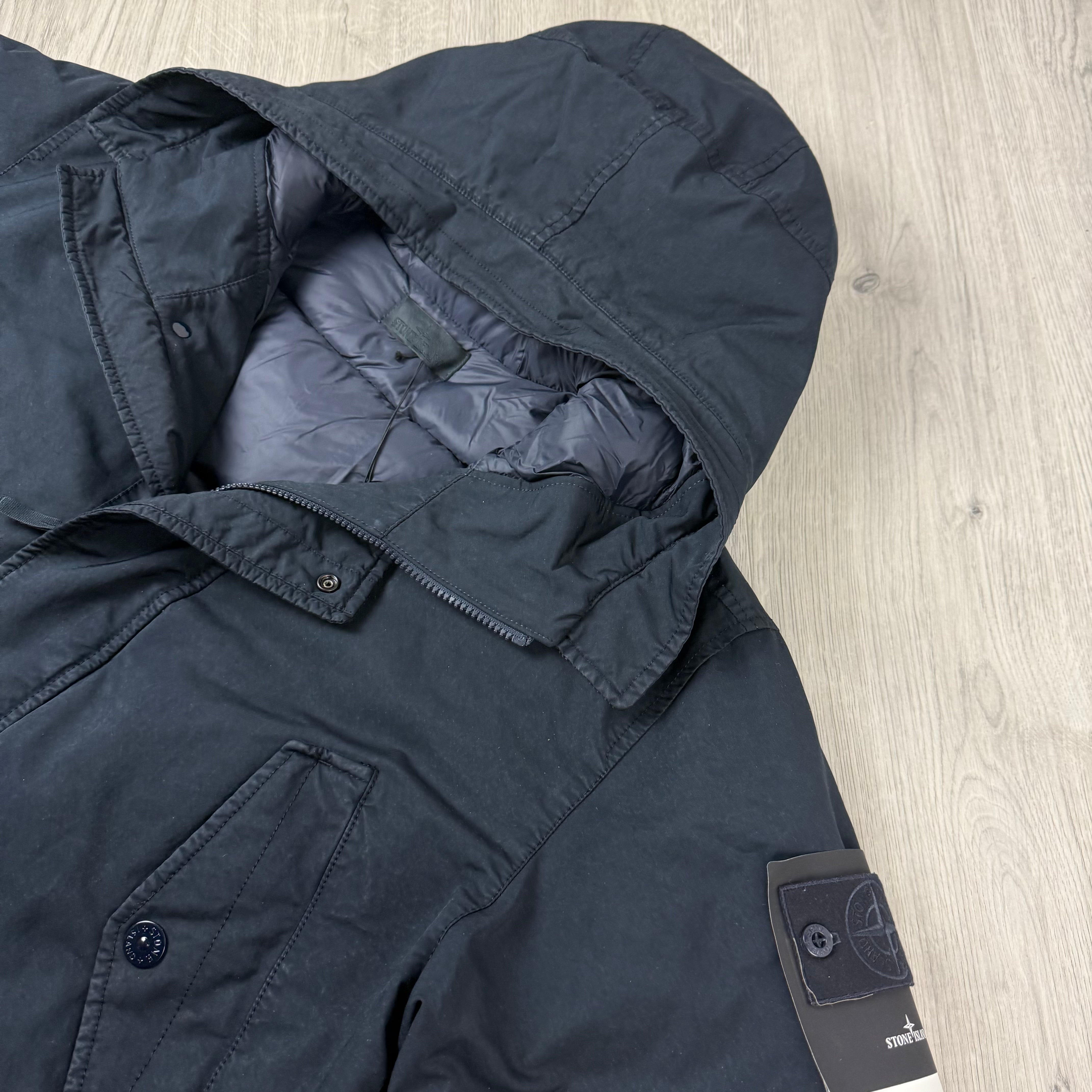 Stone Island Ghost David-TC Down Parka - Navy