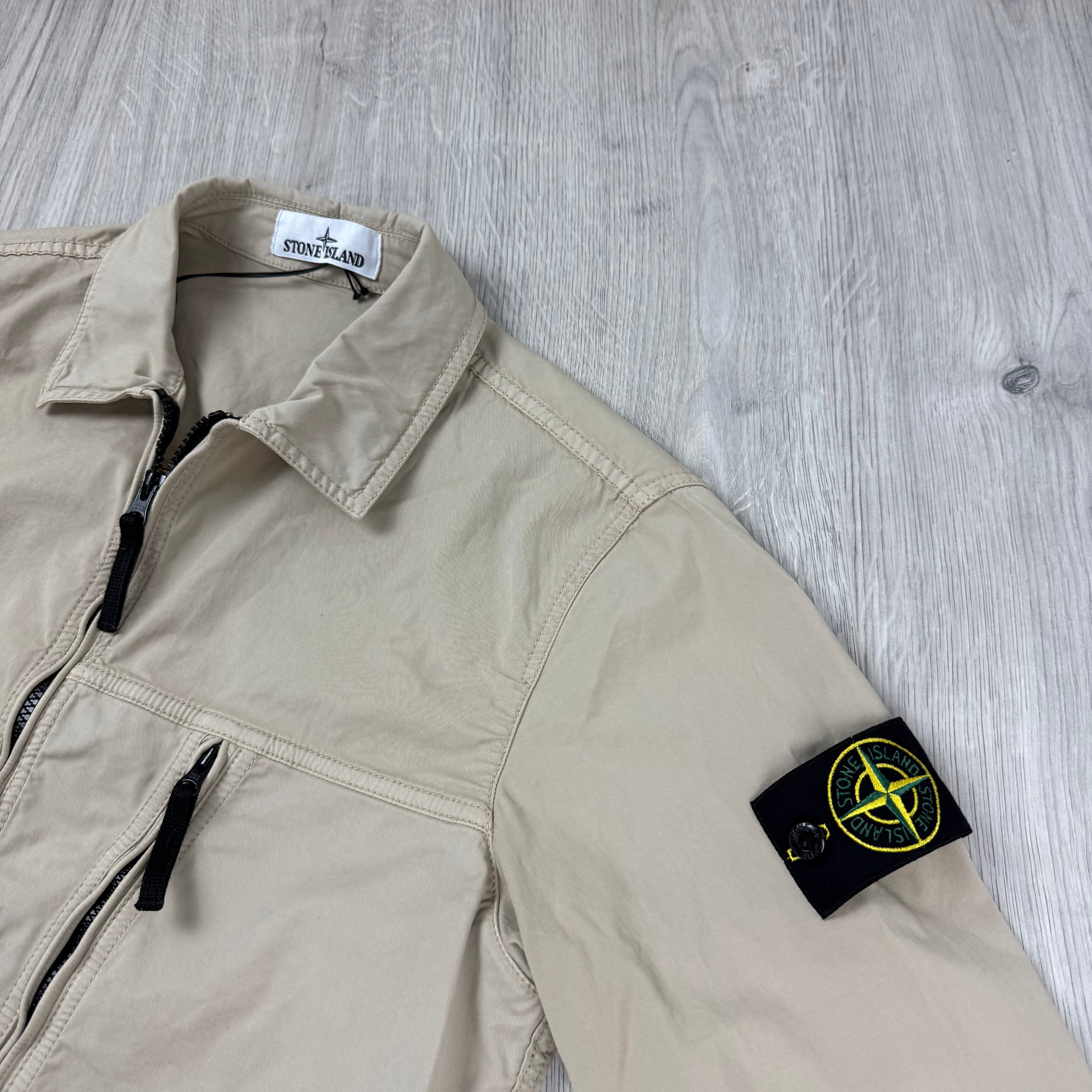 Stone Island Zip Overshirt - Desert
