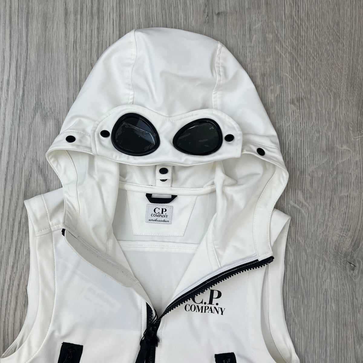 CP Company Junior Shell-R Gilet - White