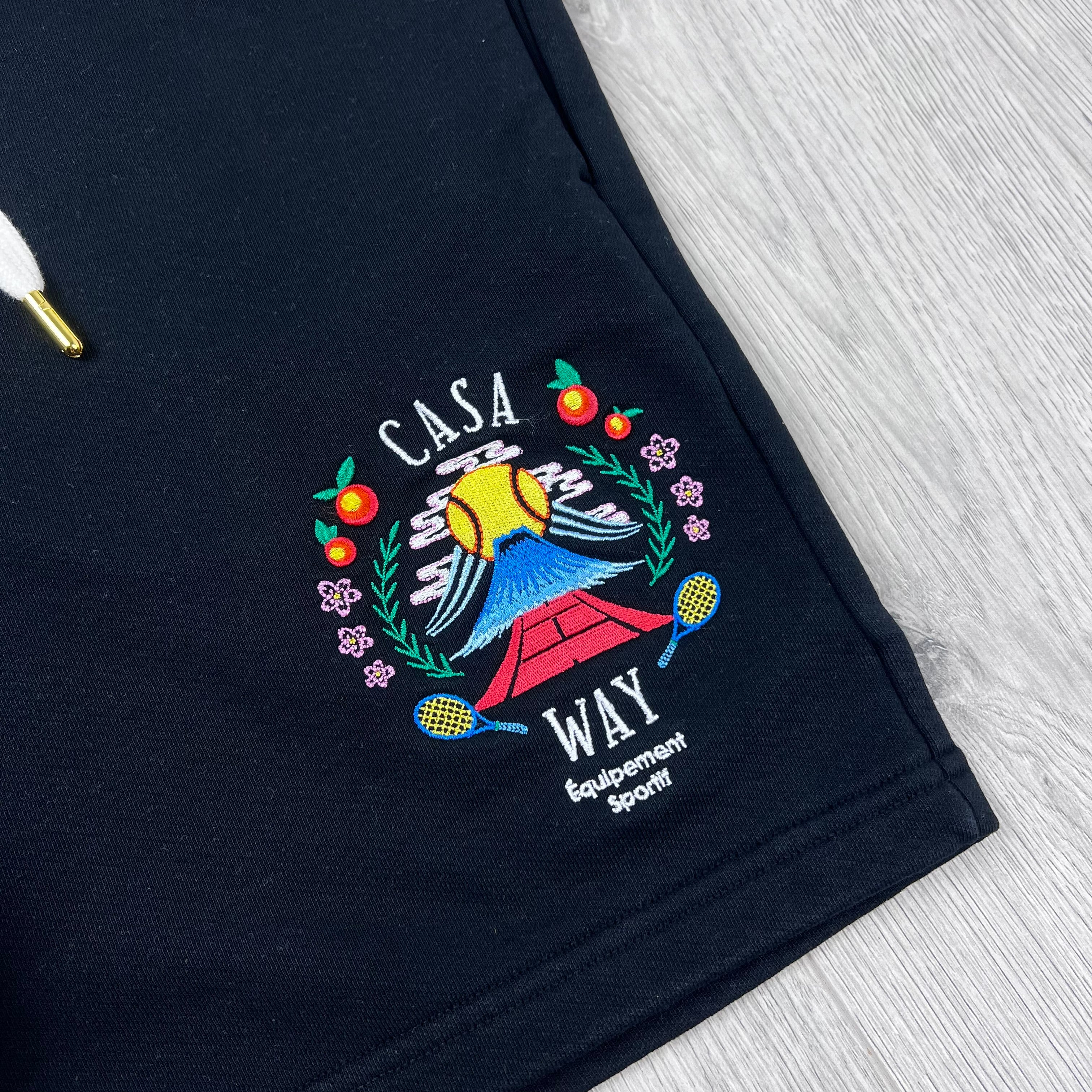 Casablanca 'Casa Way Mountains' Jersey Shorts - Black