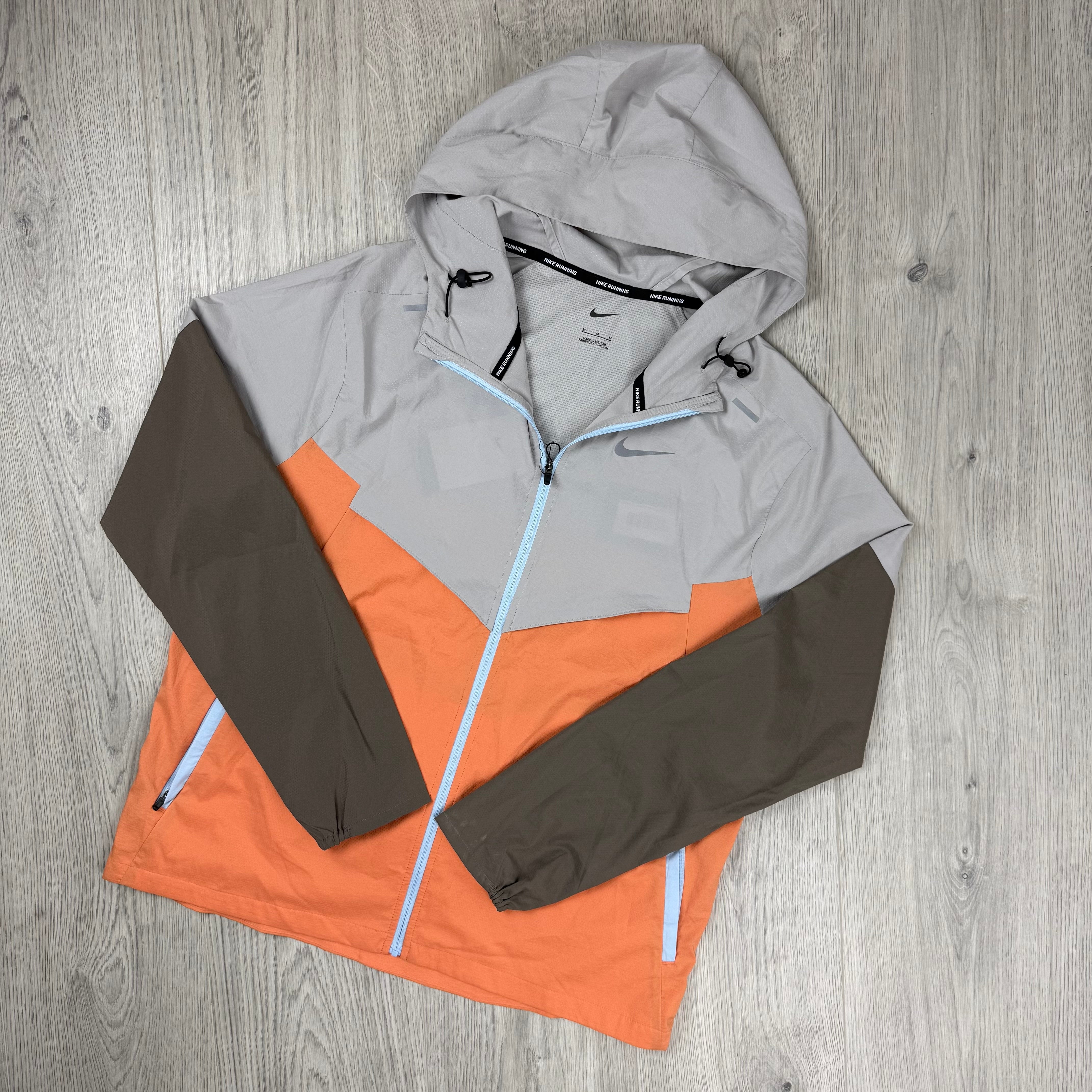 Nike Miler Repel Windbreaker - Grey/Orange