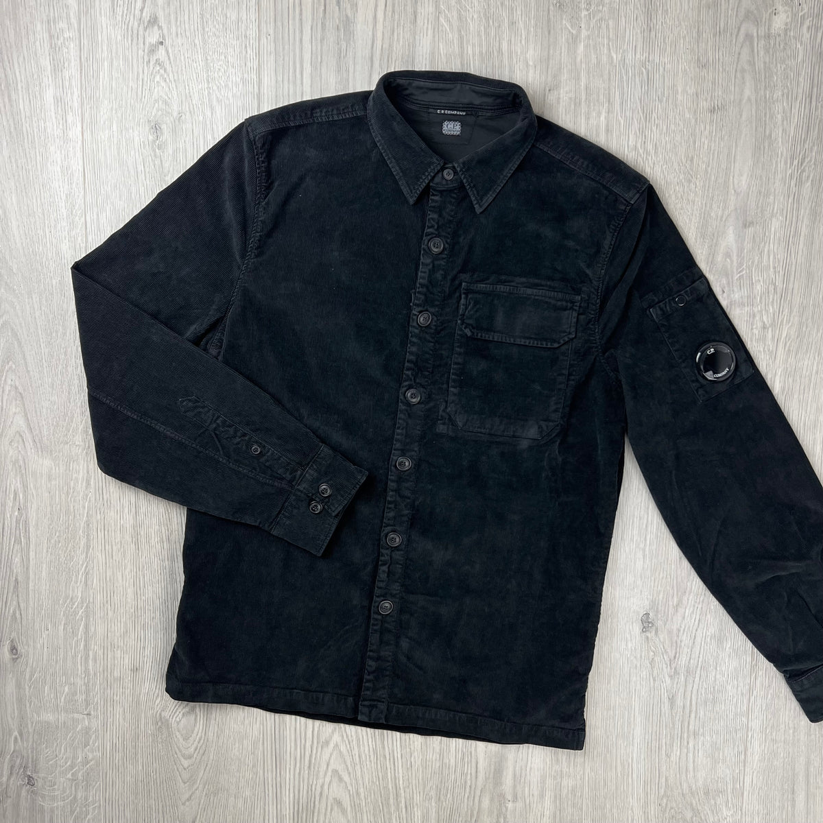 CP Company Corduroy Overshirt - Black