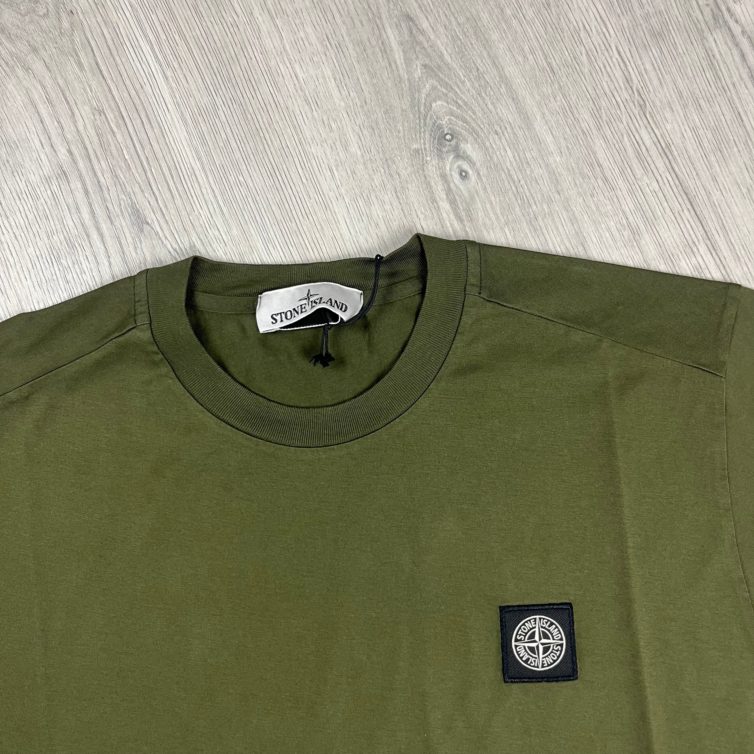 Stone Island Patch T-Shirt - Military