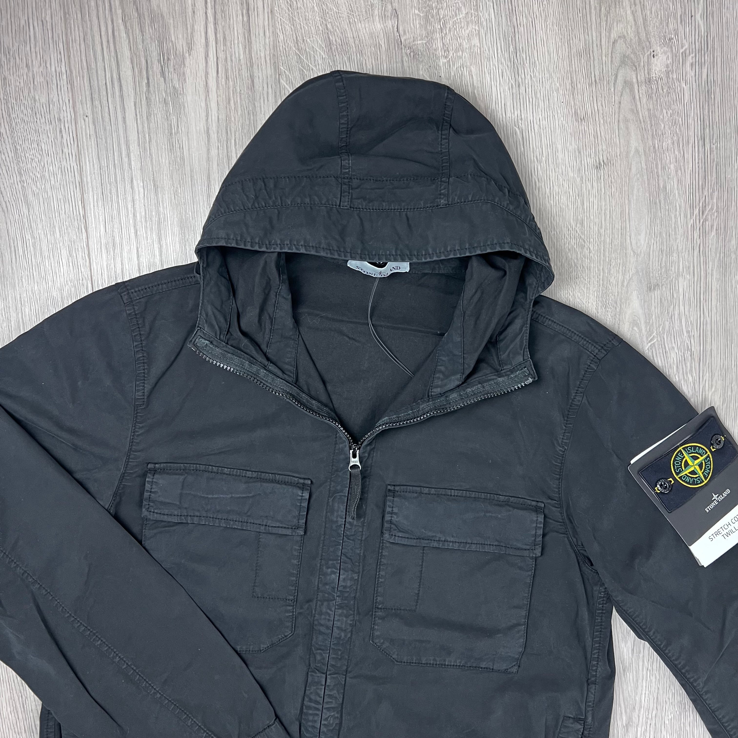 Stone Island Cotton Twill Jacket - Black