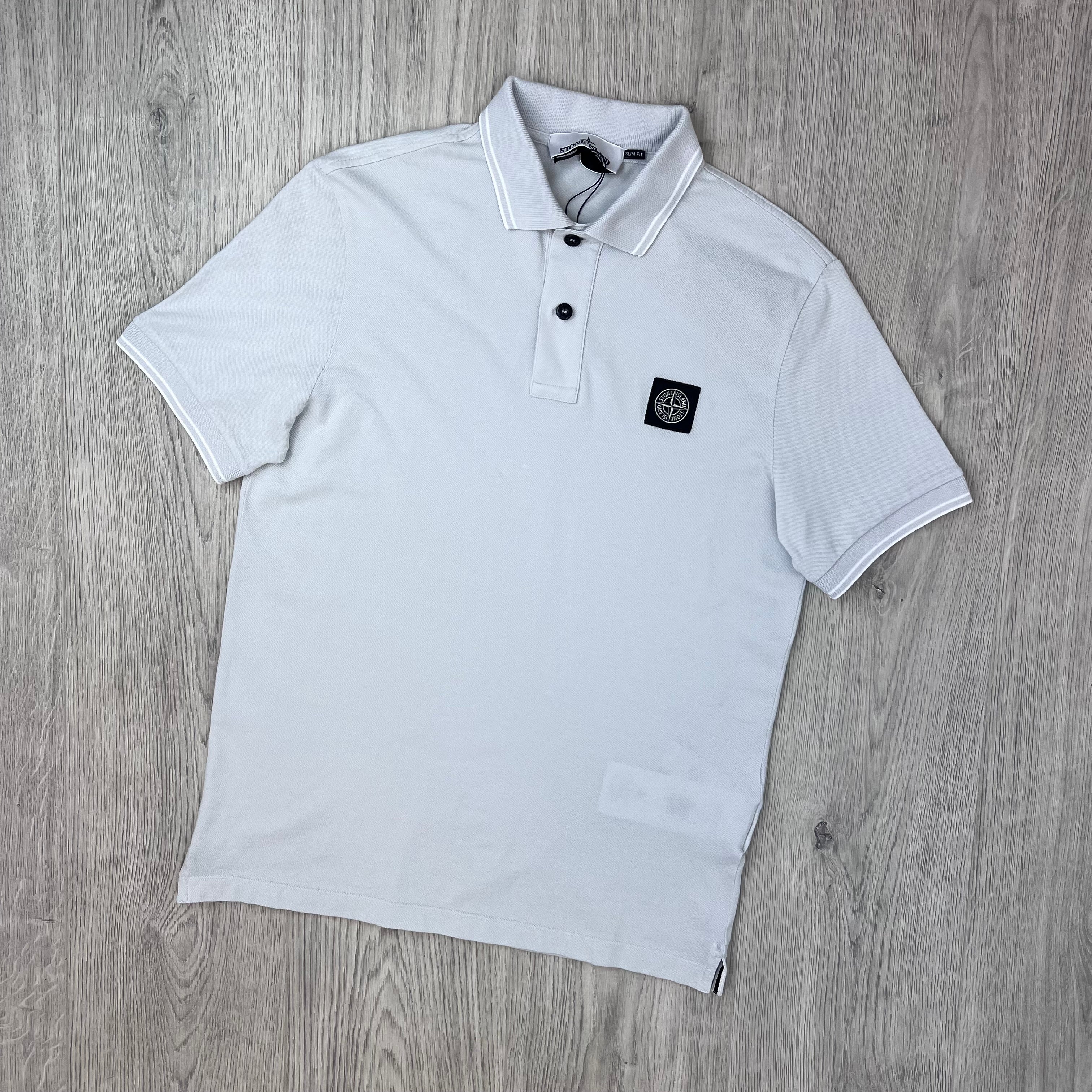 Stone Island Patch Polo Shirt - Sky Blue