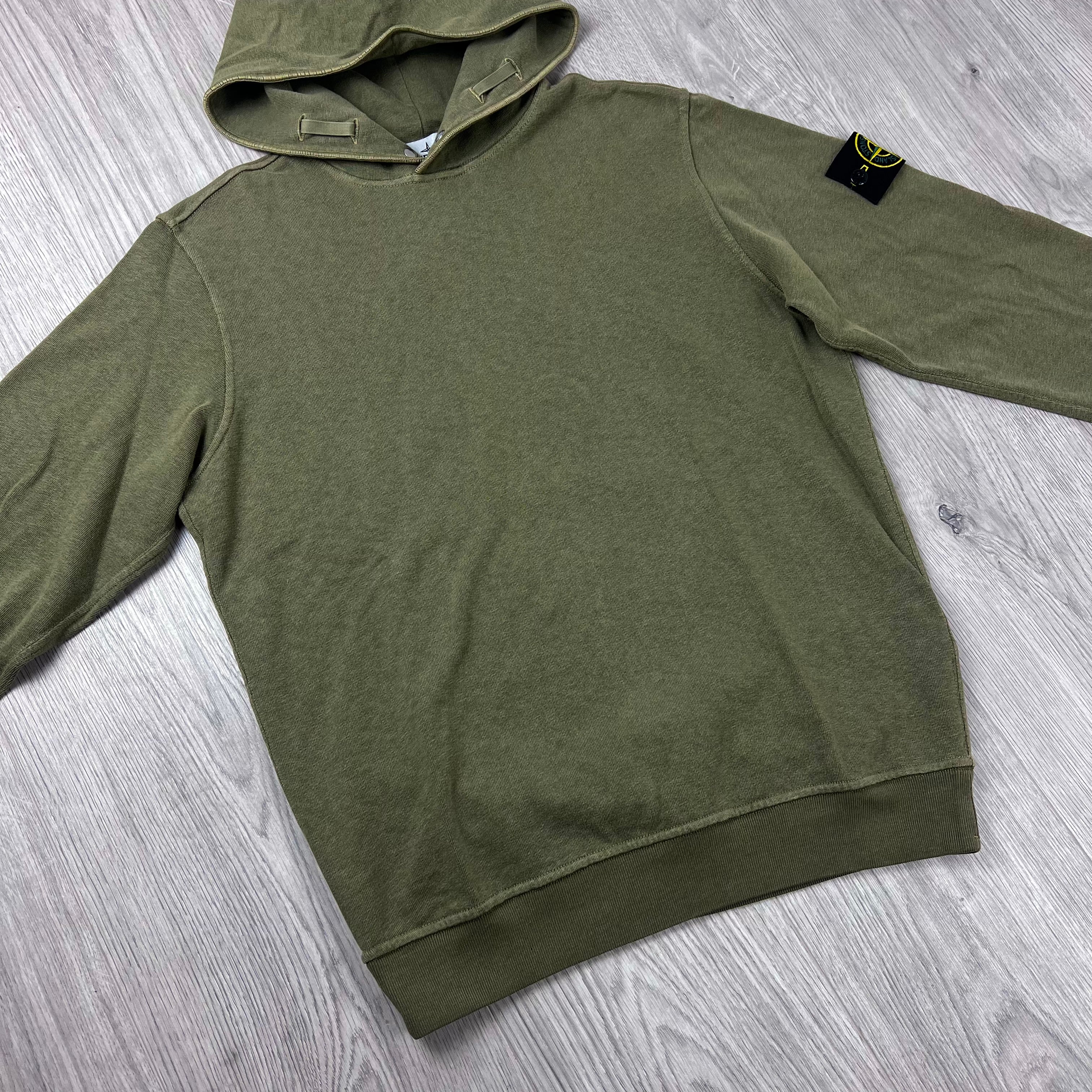 Stone Island Dyed Hoodie - Military