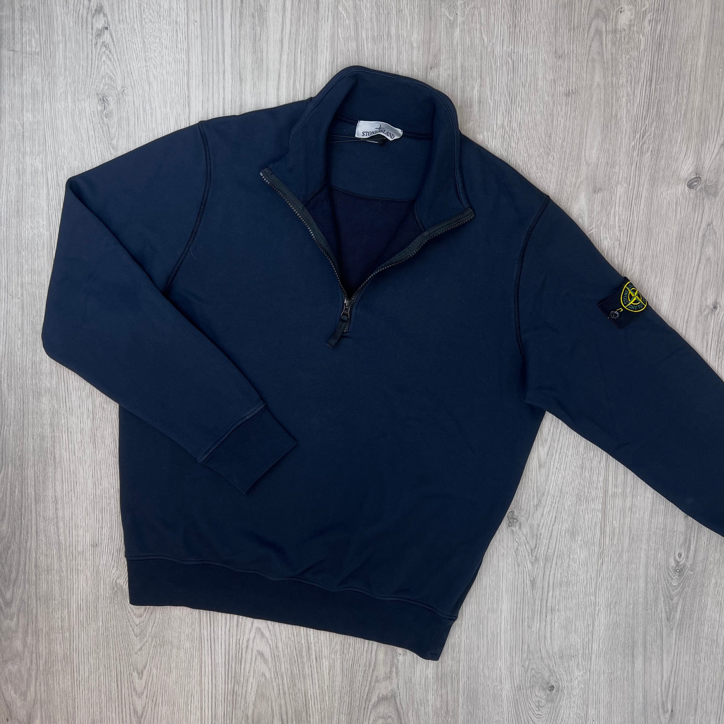 Stone Island Zip Fleece - Navy