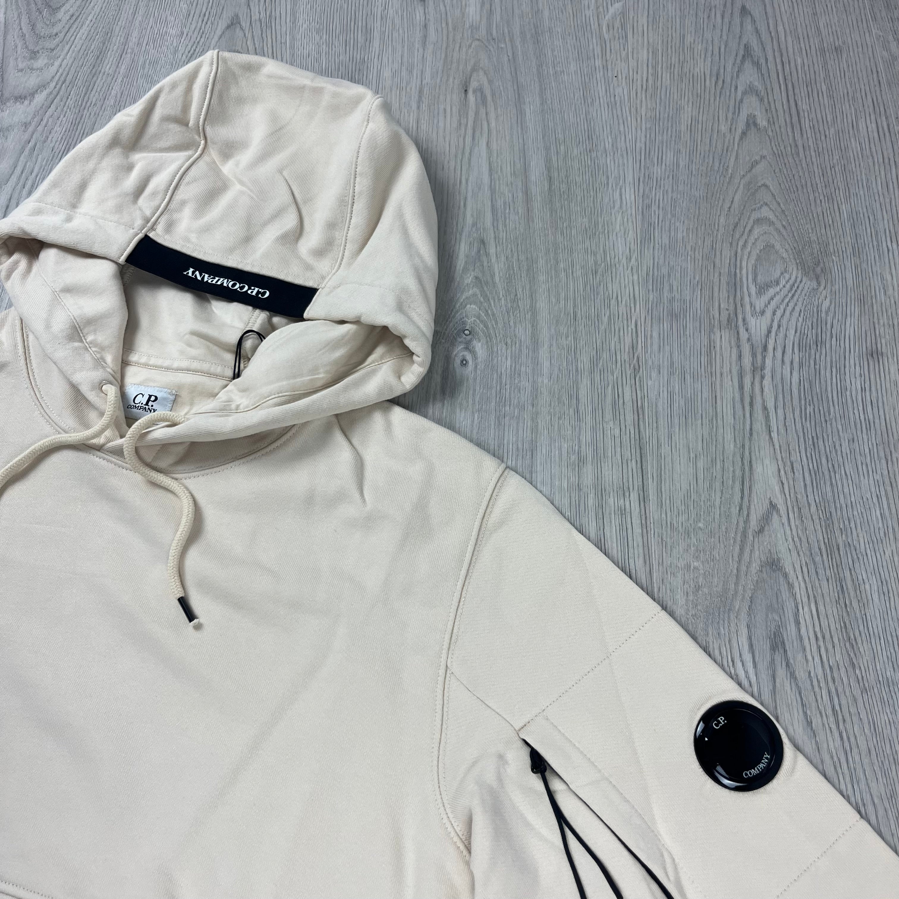 CP Company Raised Fleece Hoodie - Pistachio Shell