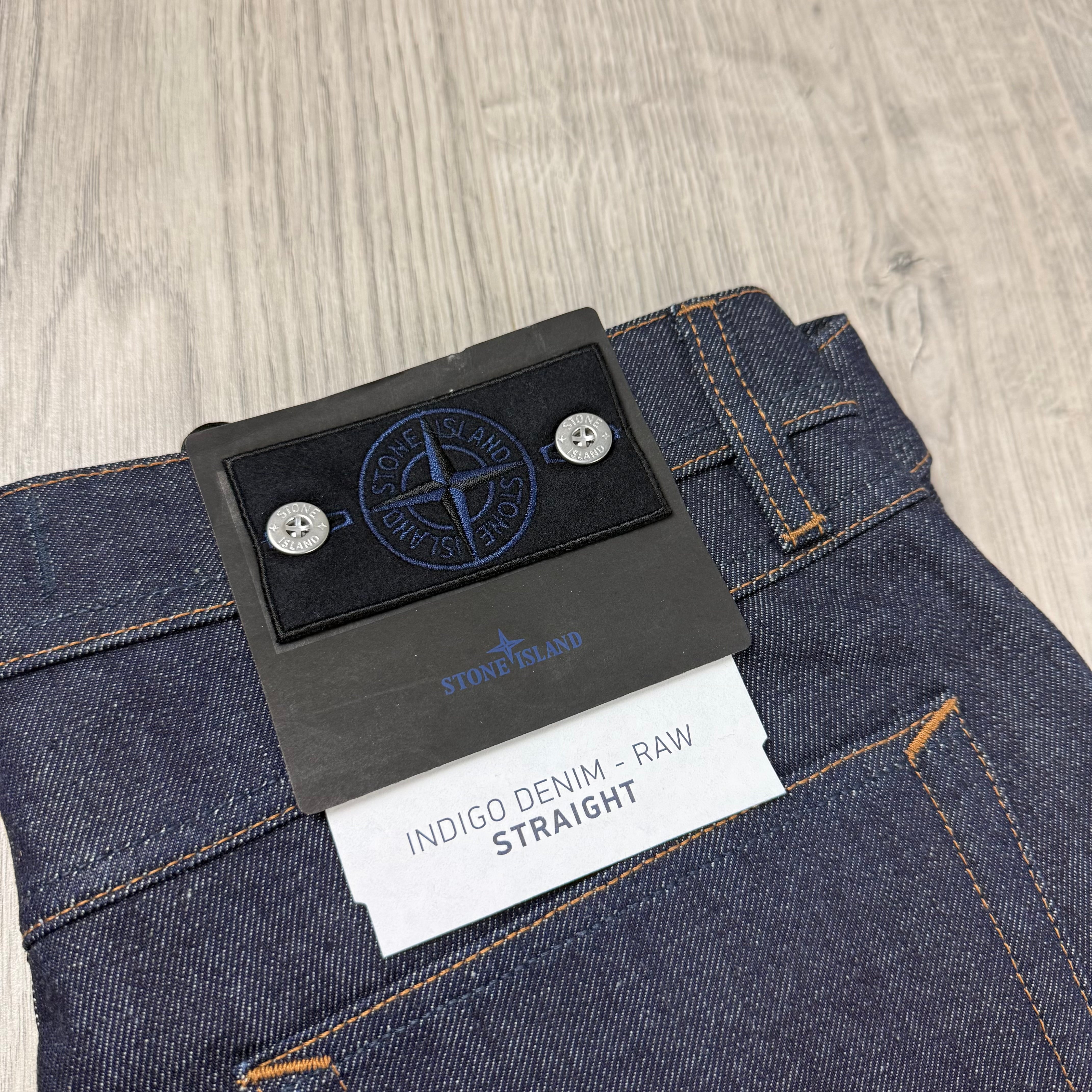 Stone Island Straight Denim Jeans - Blue