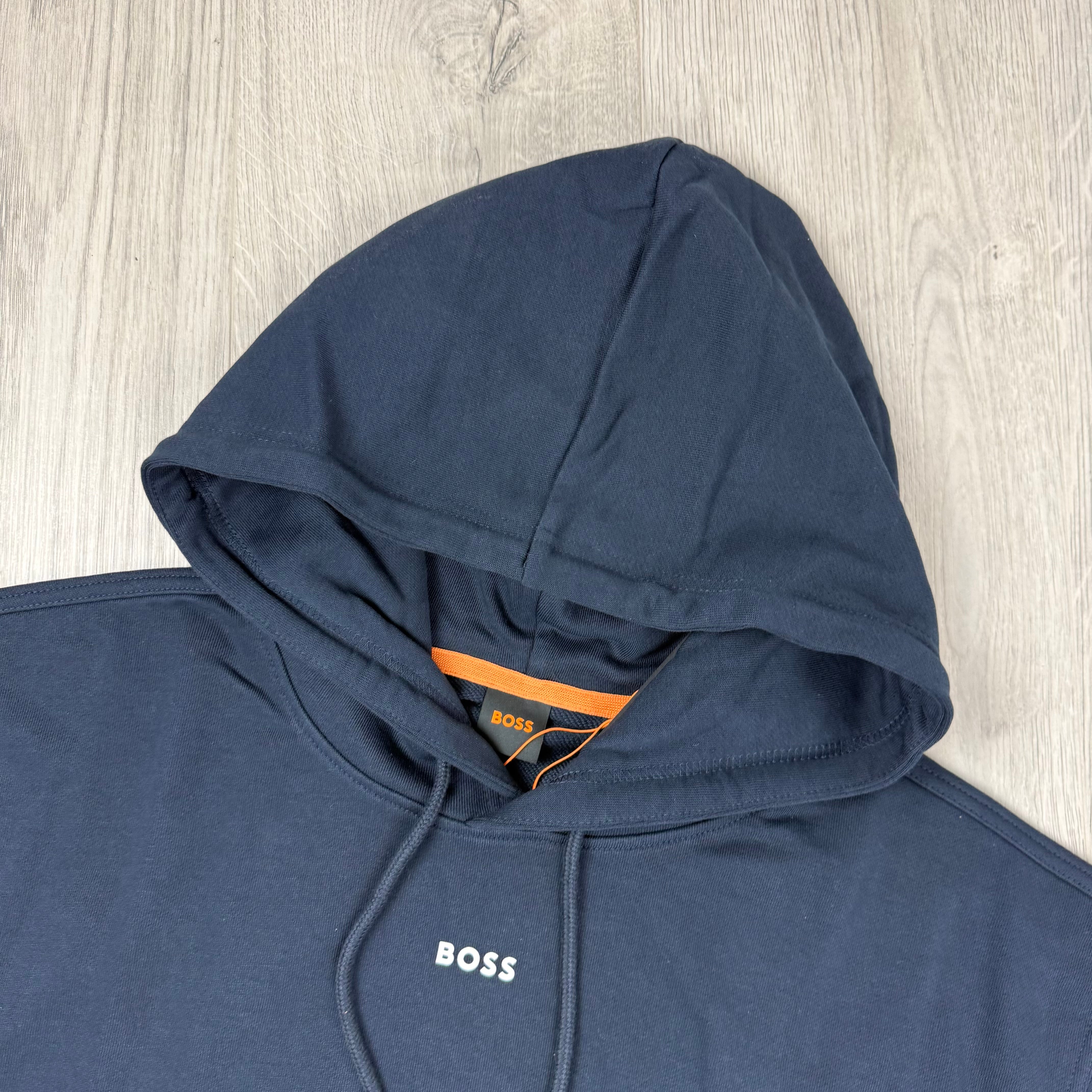 Hugo Boss Pullover Hoodie - Navy