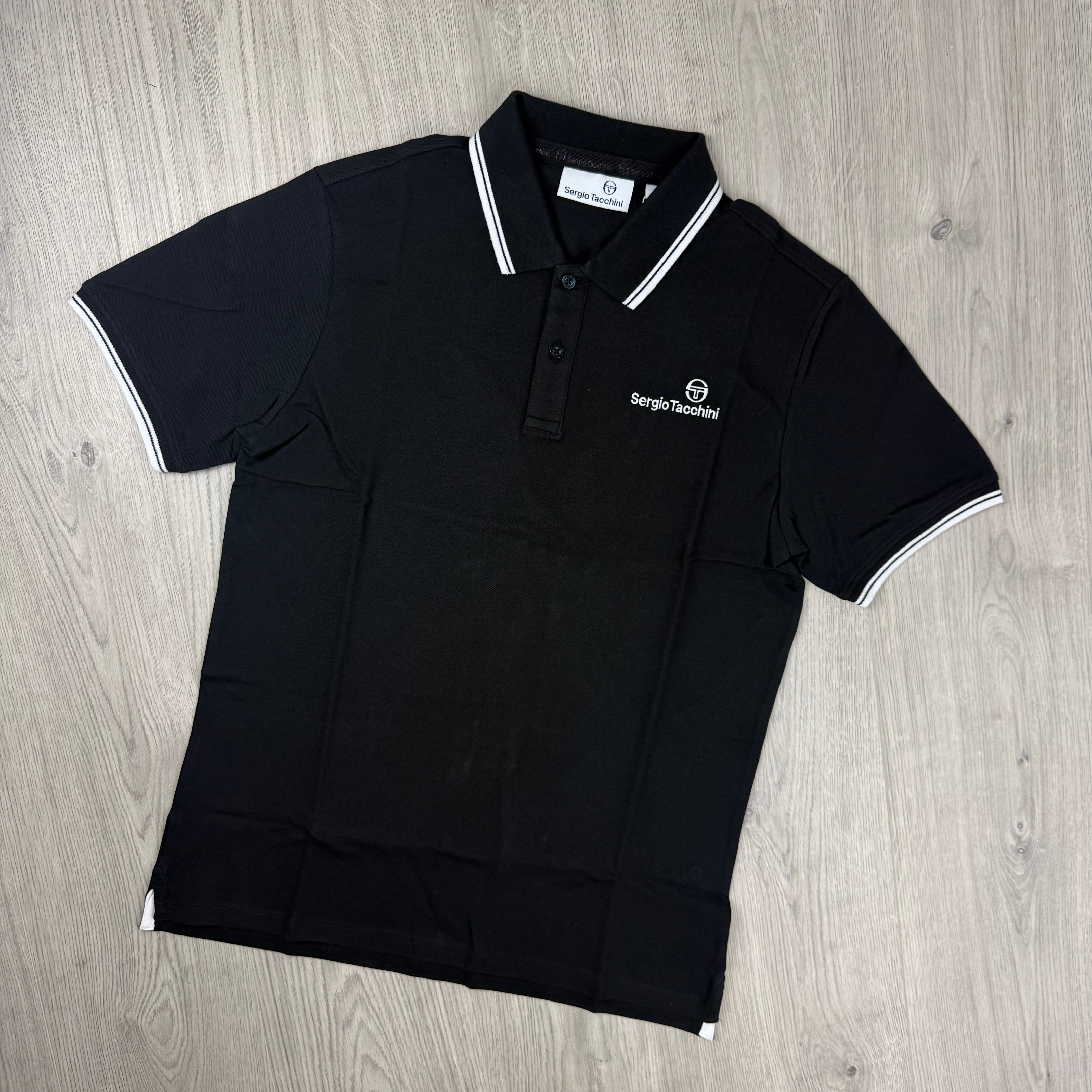 Sergio Tacchini 'Reed Co' Polo Shirt - Black