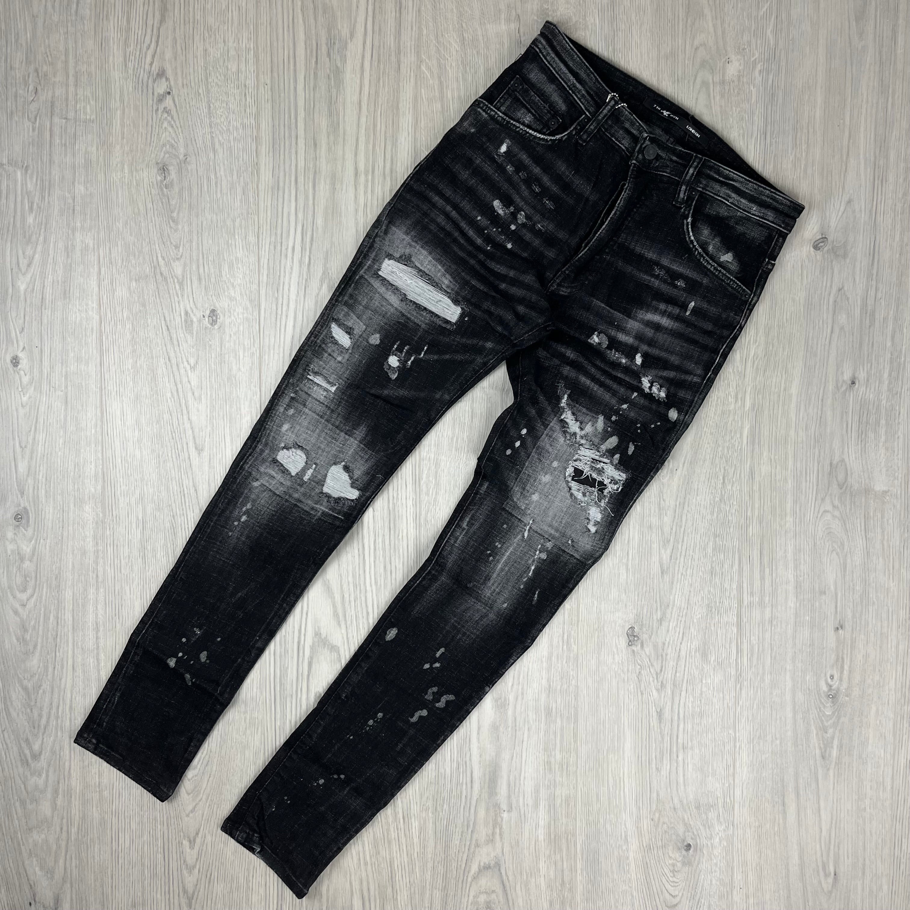 7TH HVN Slim Jeans - Black