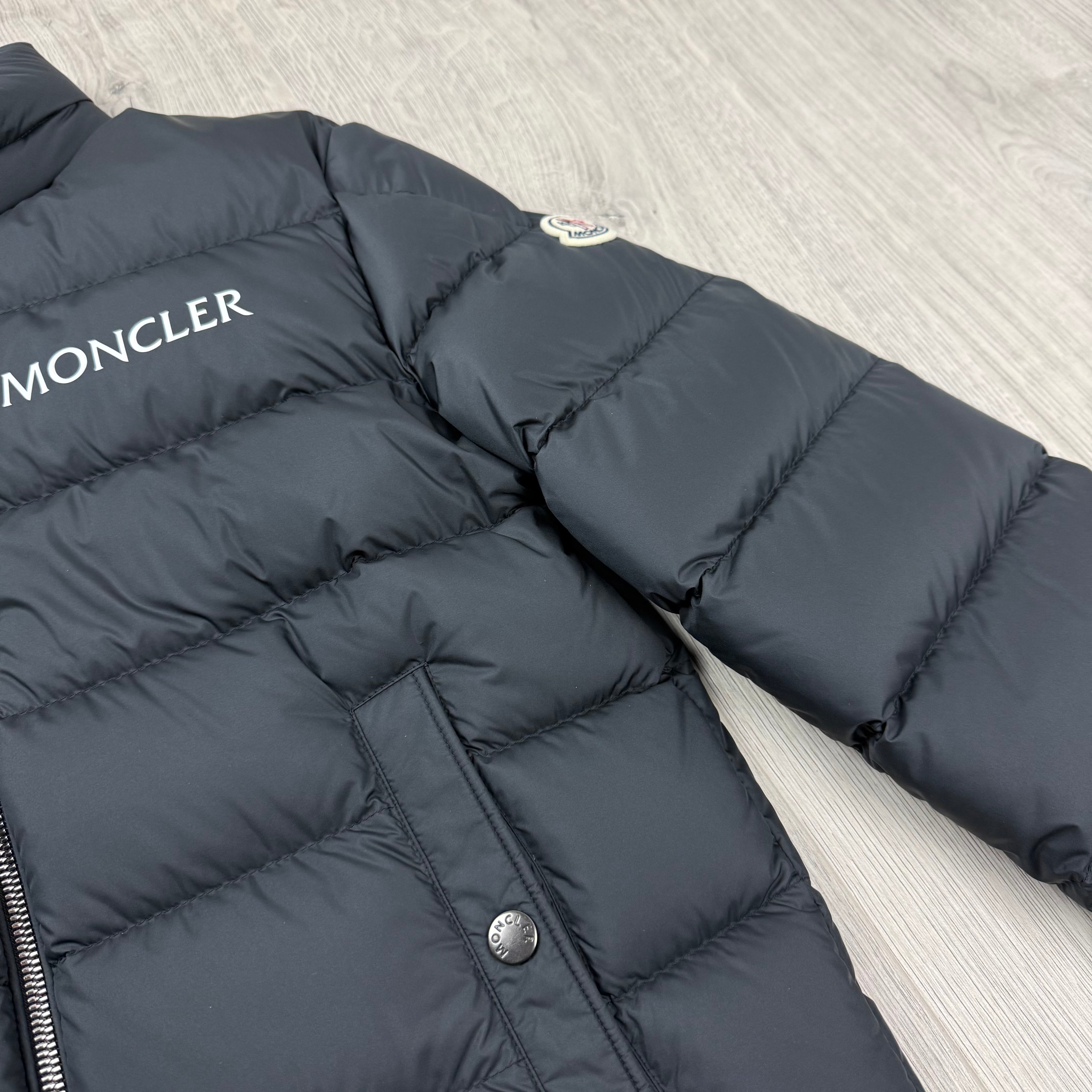 Moncler Junior Bajan Down Jacket - Black