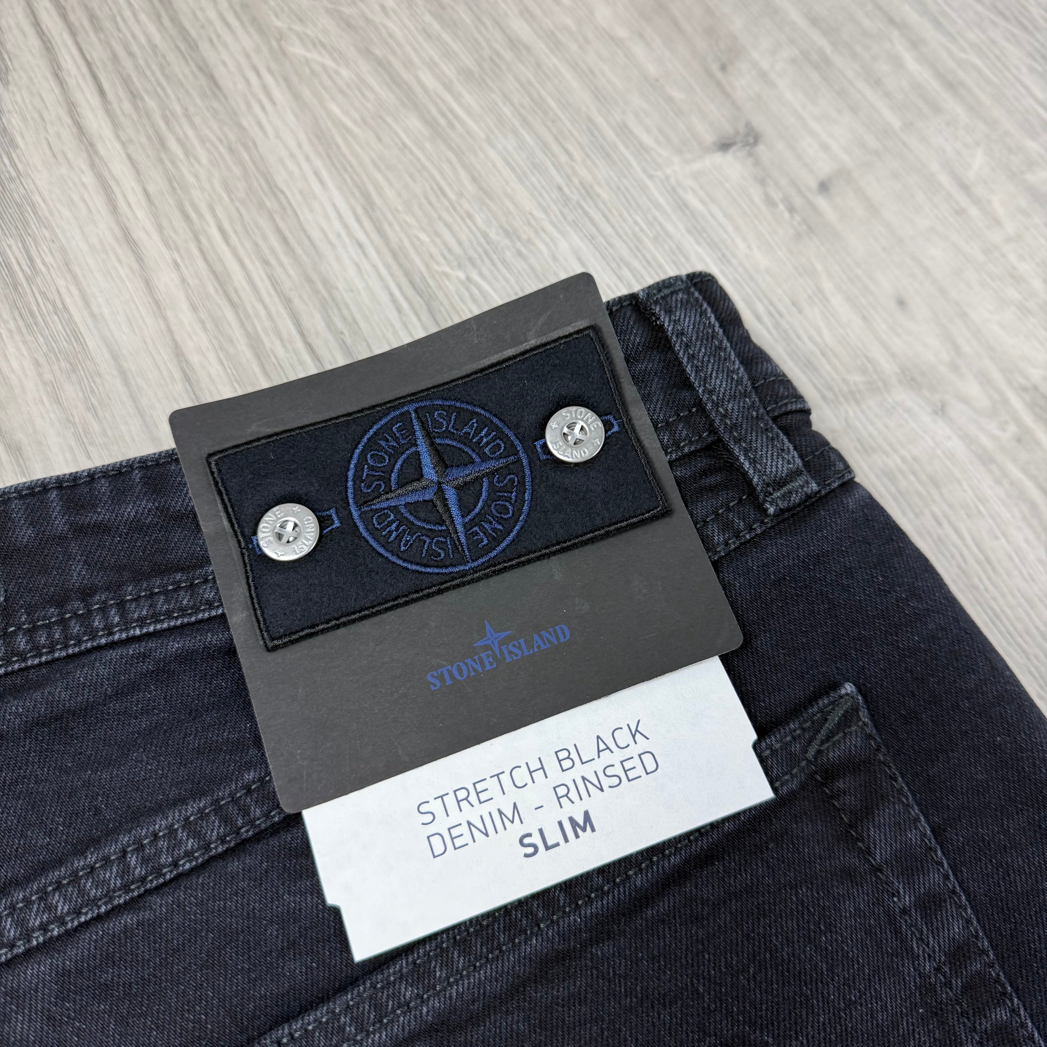 Stone Island Slim Denim Jeans - Black