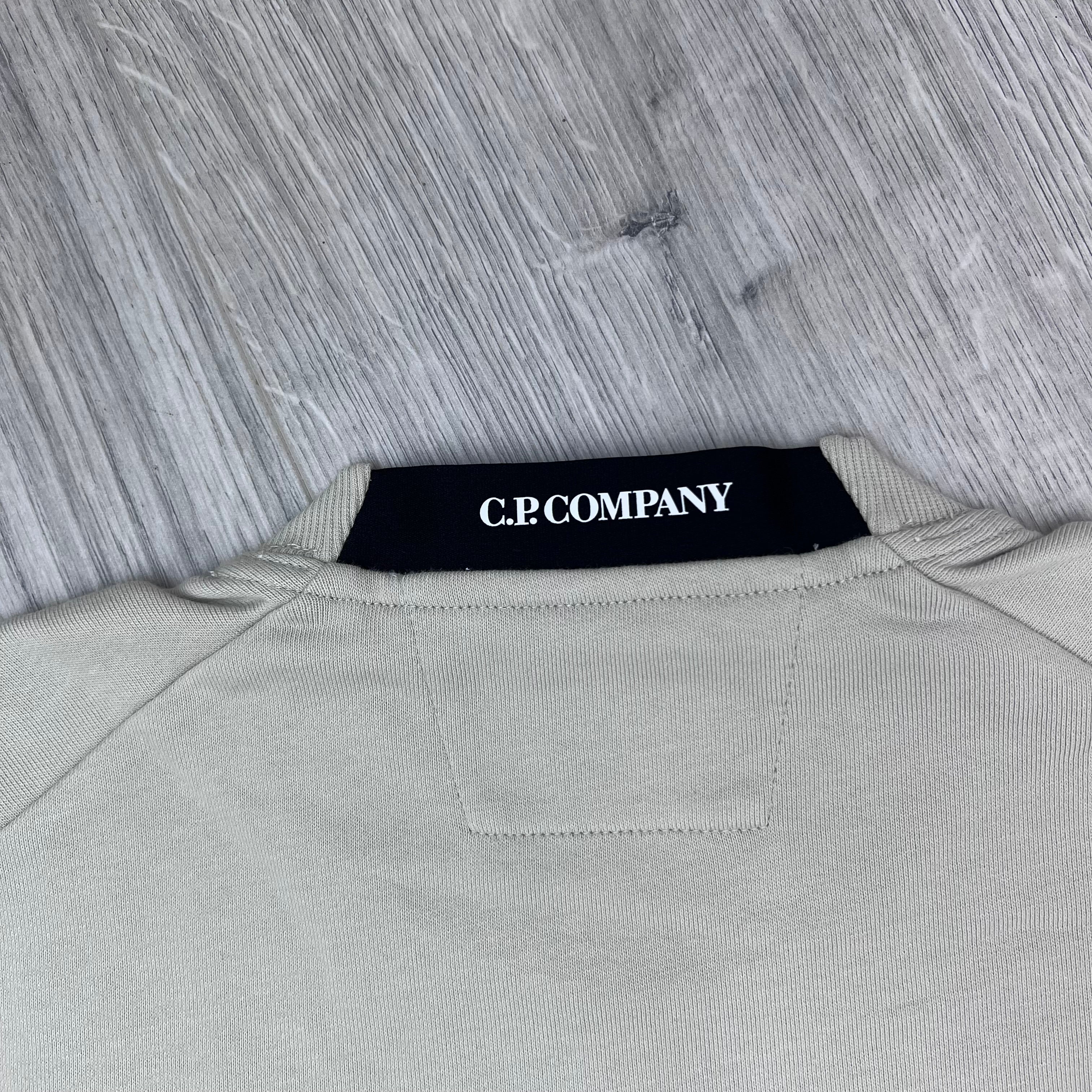 CP Company Raised Fleece Sweatshirt - Silver Birch