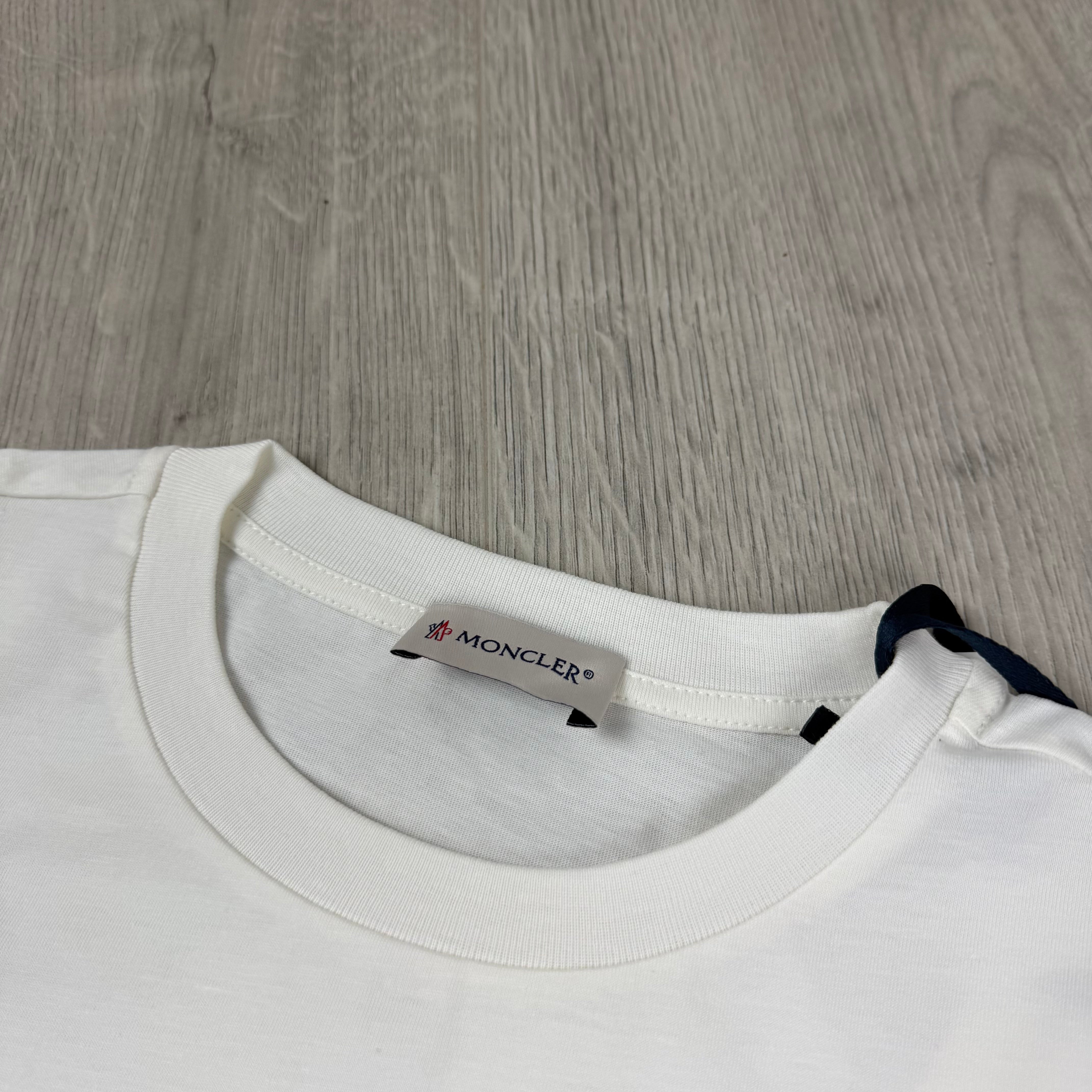 Moncler Junior Printed T-Shirt - White