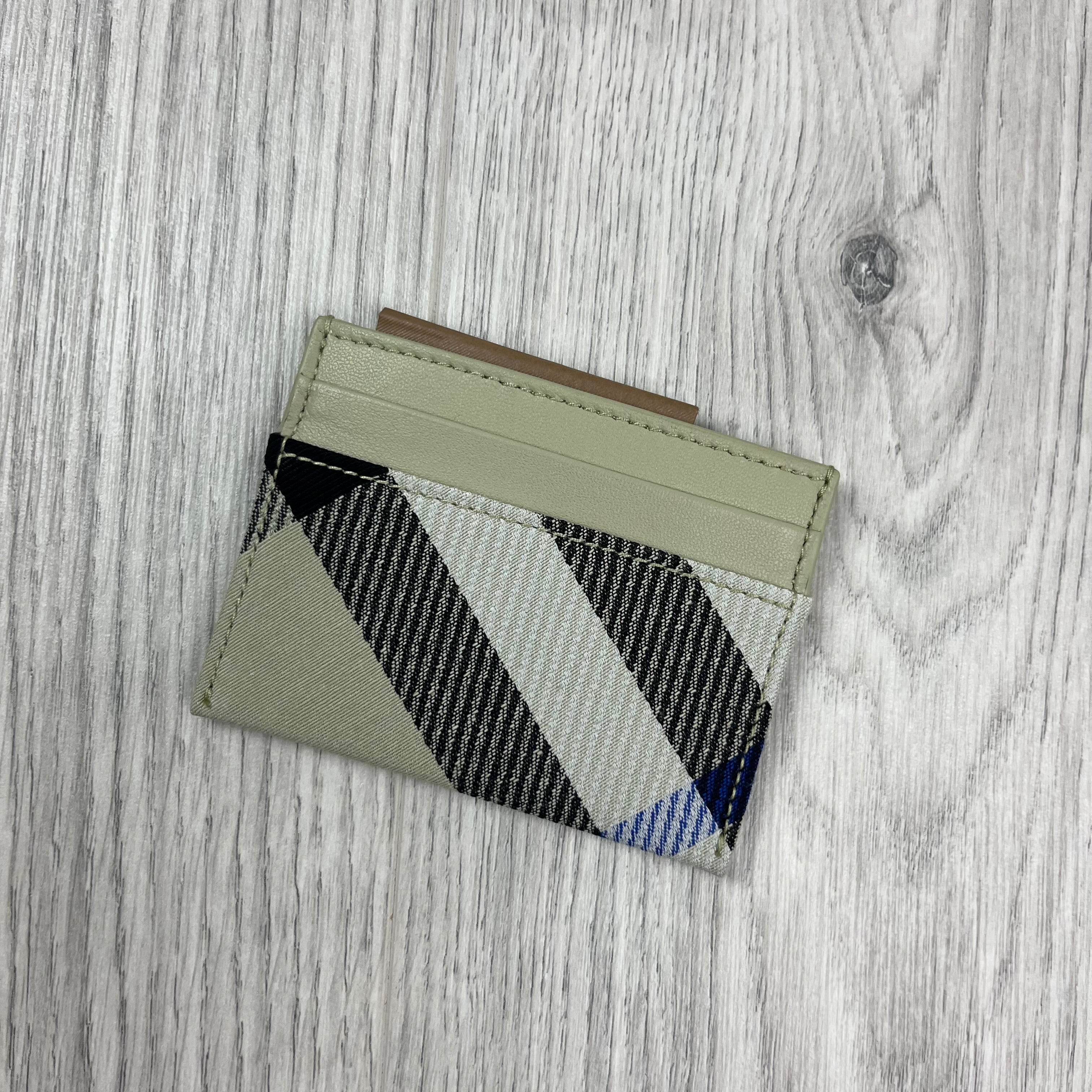 Burberry Cardholder in Lichen. On sale at Open Attire.