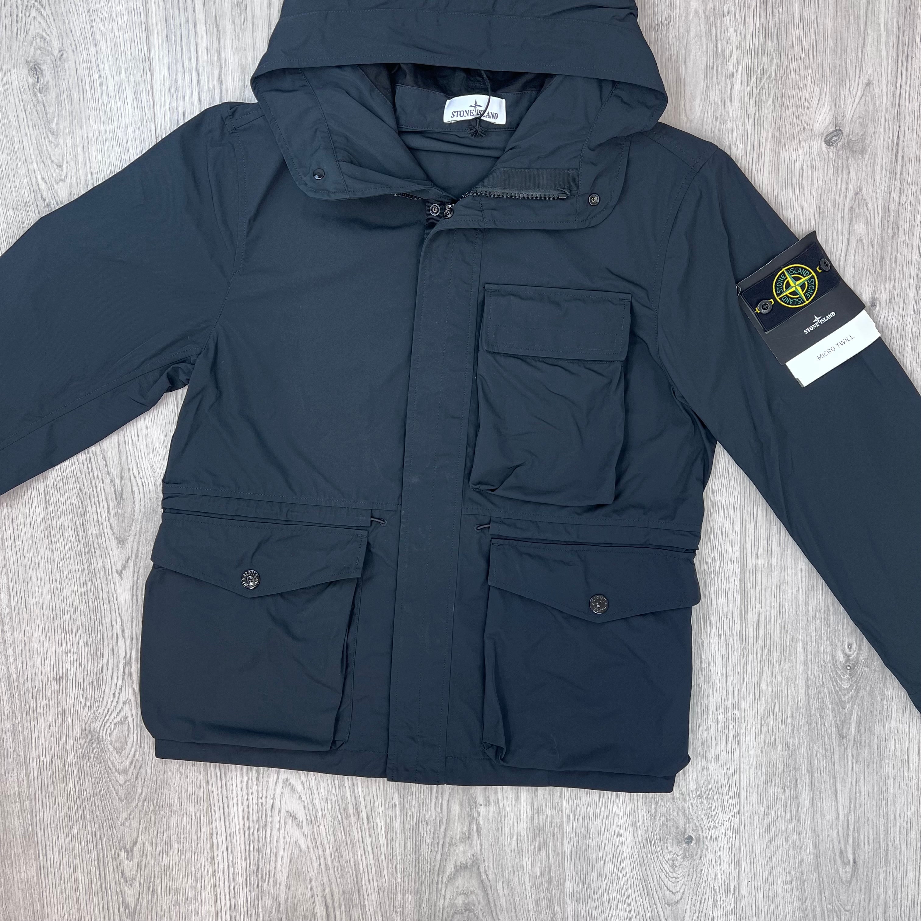 Stone Island Micro Twill Jacket - Black