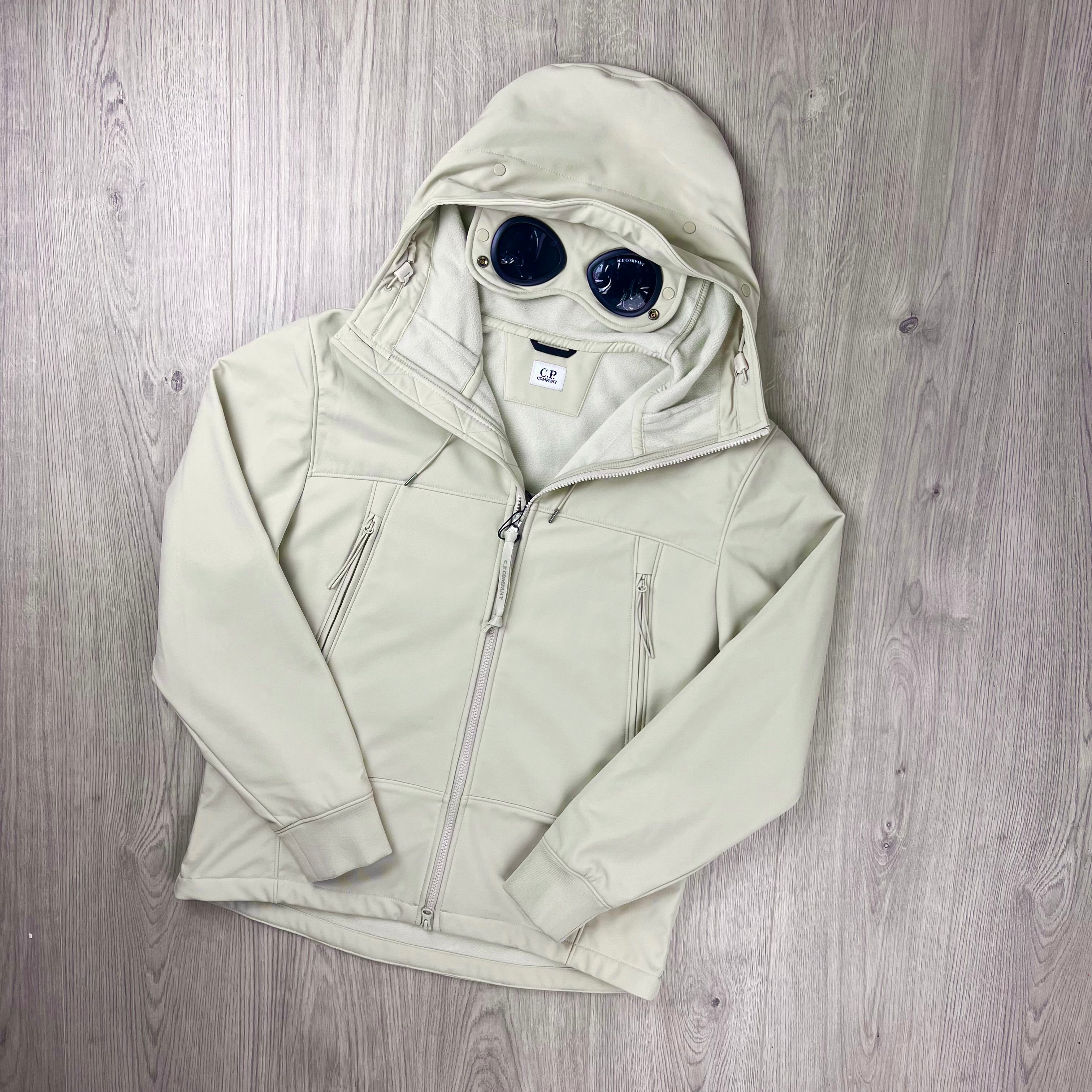 CP Company Shell Goggle Jacket - Silver Birch