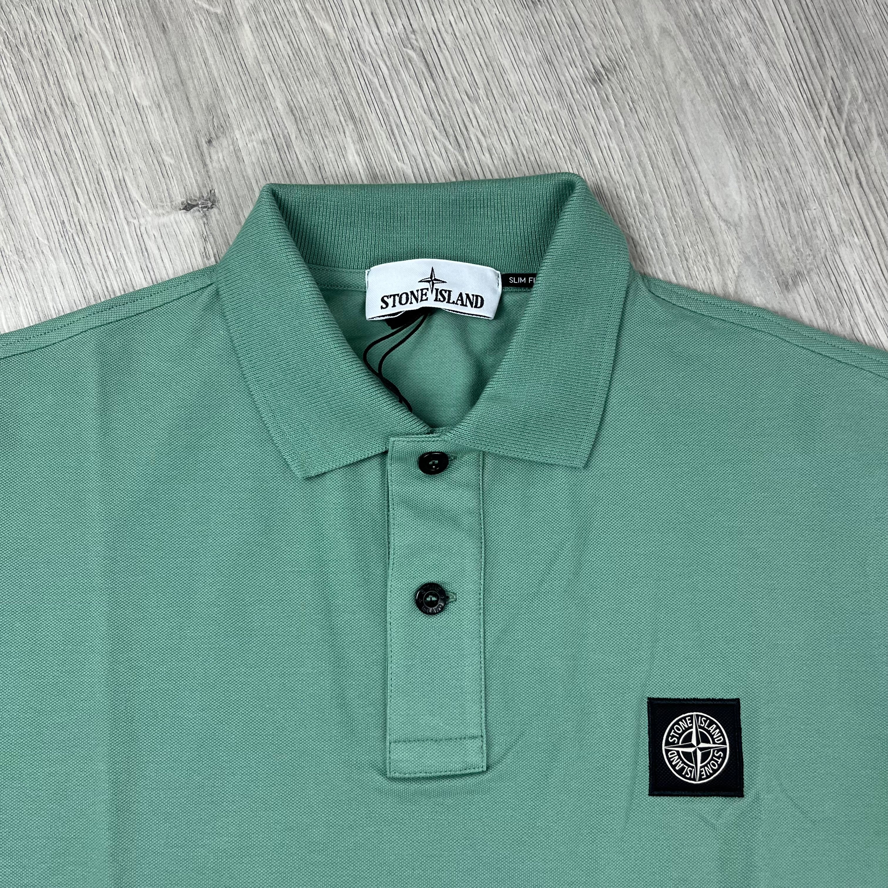 Stone Island Patch Polo Shirt - Mint