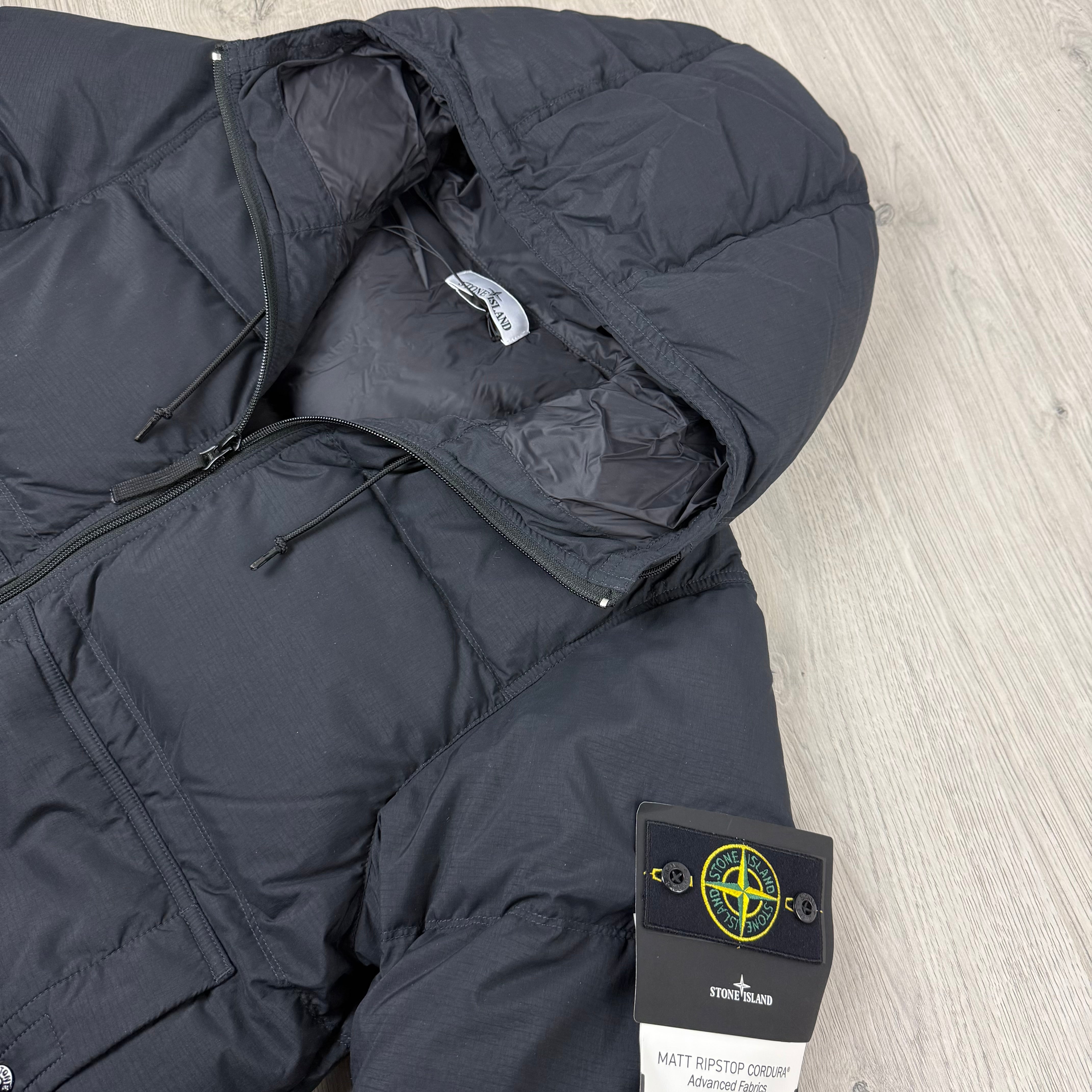 Stone Island Ripstop Down Jacket - Black