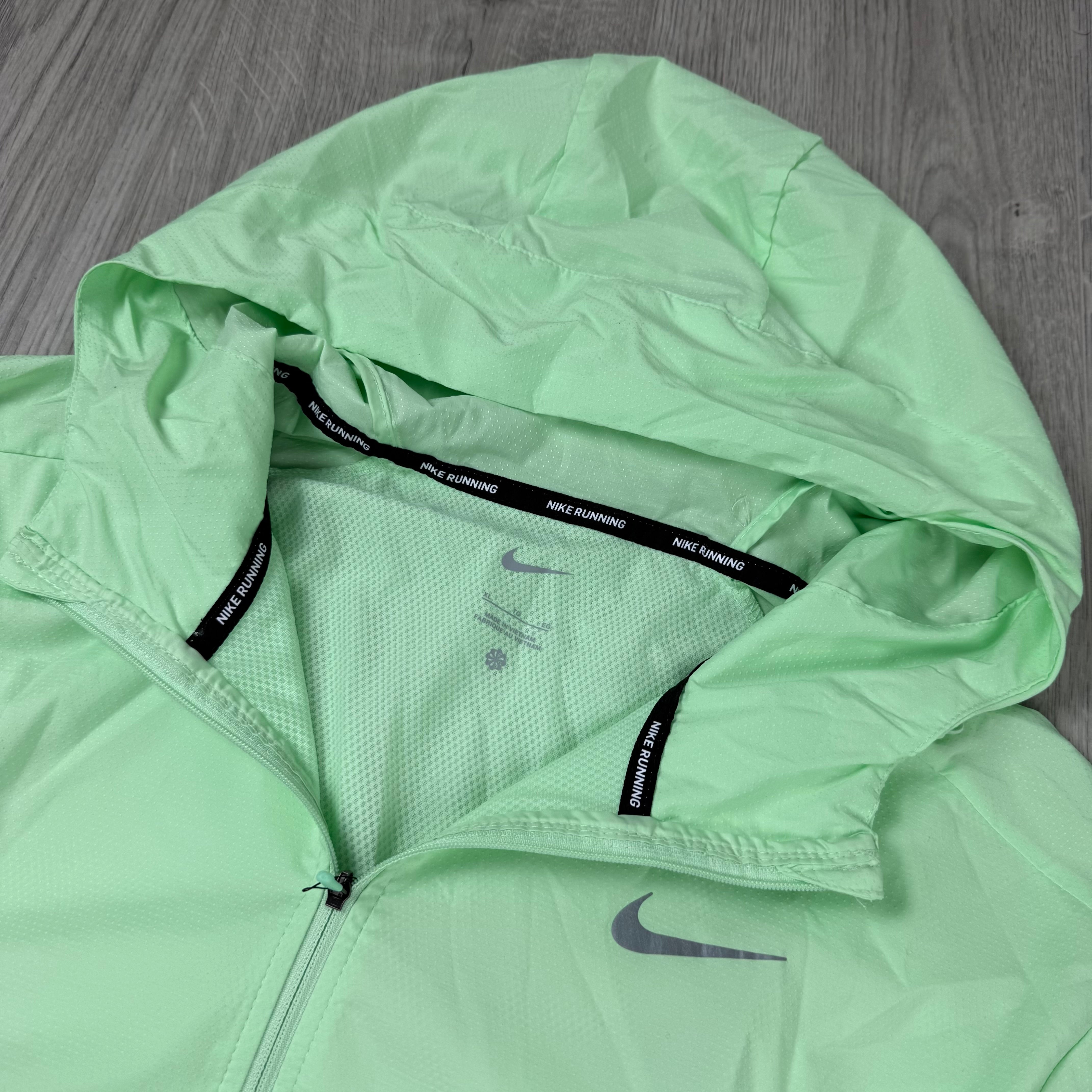 Nike Miler Repel Windbeaker - Grey/Green