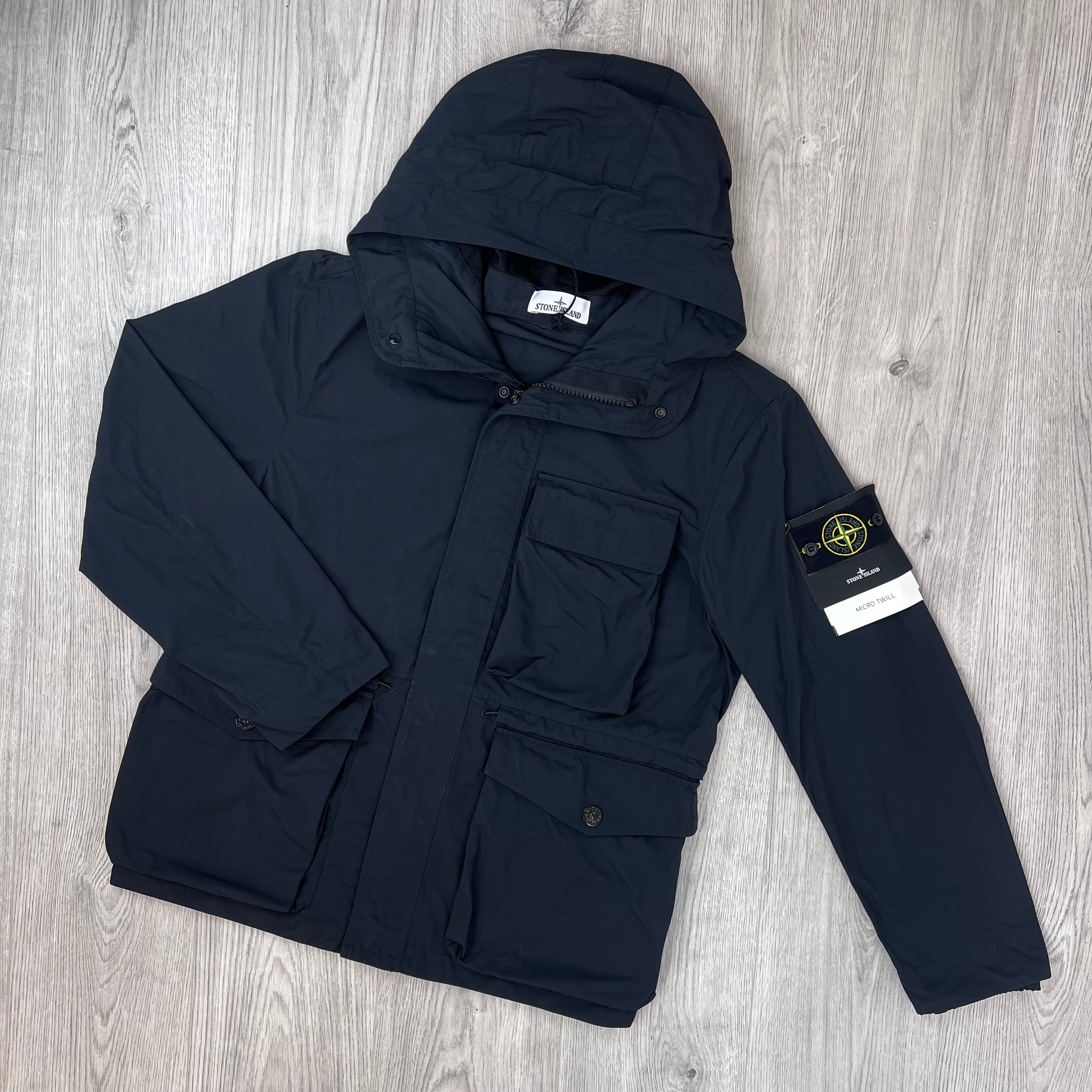 Stone Island Micro Twill Jacket - Black
