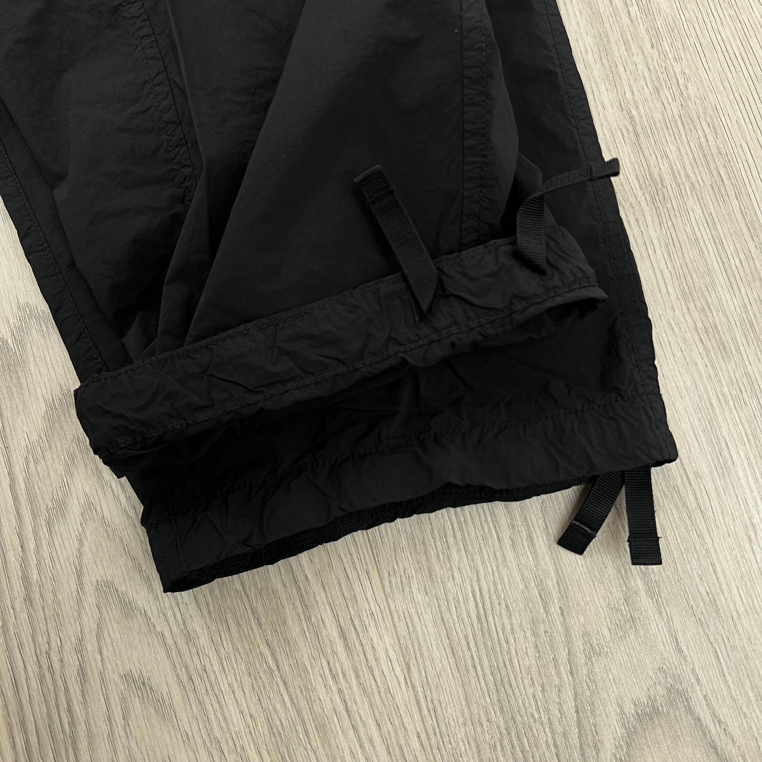 Stone Island Ghost SMERIGLIATO Cargo Trousers - Black