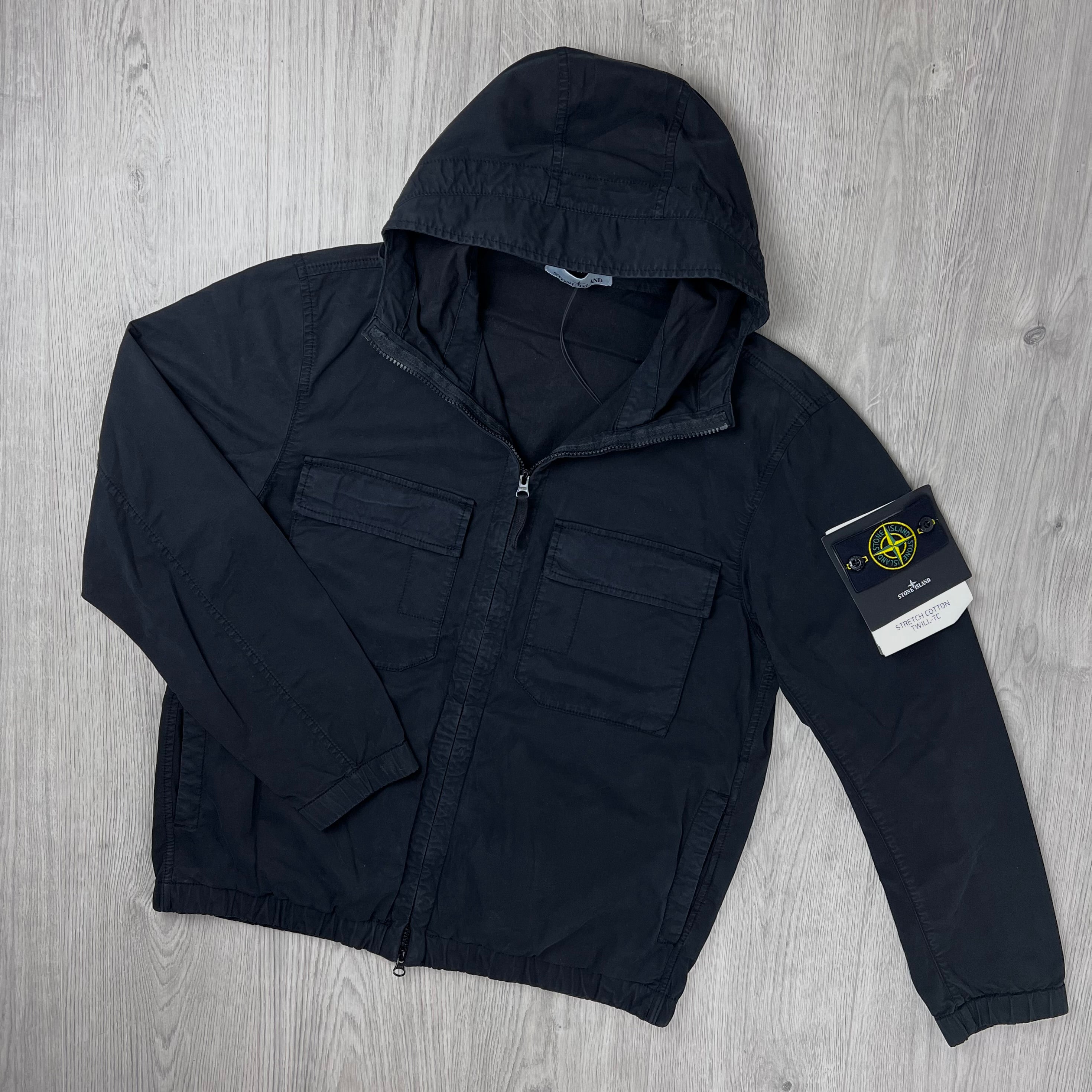 Stone Island Cotton Twill Jacket - Black