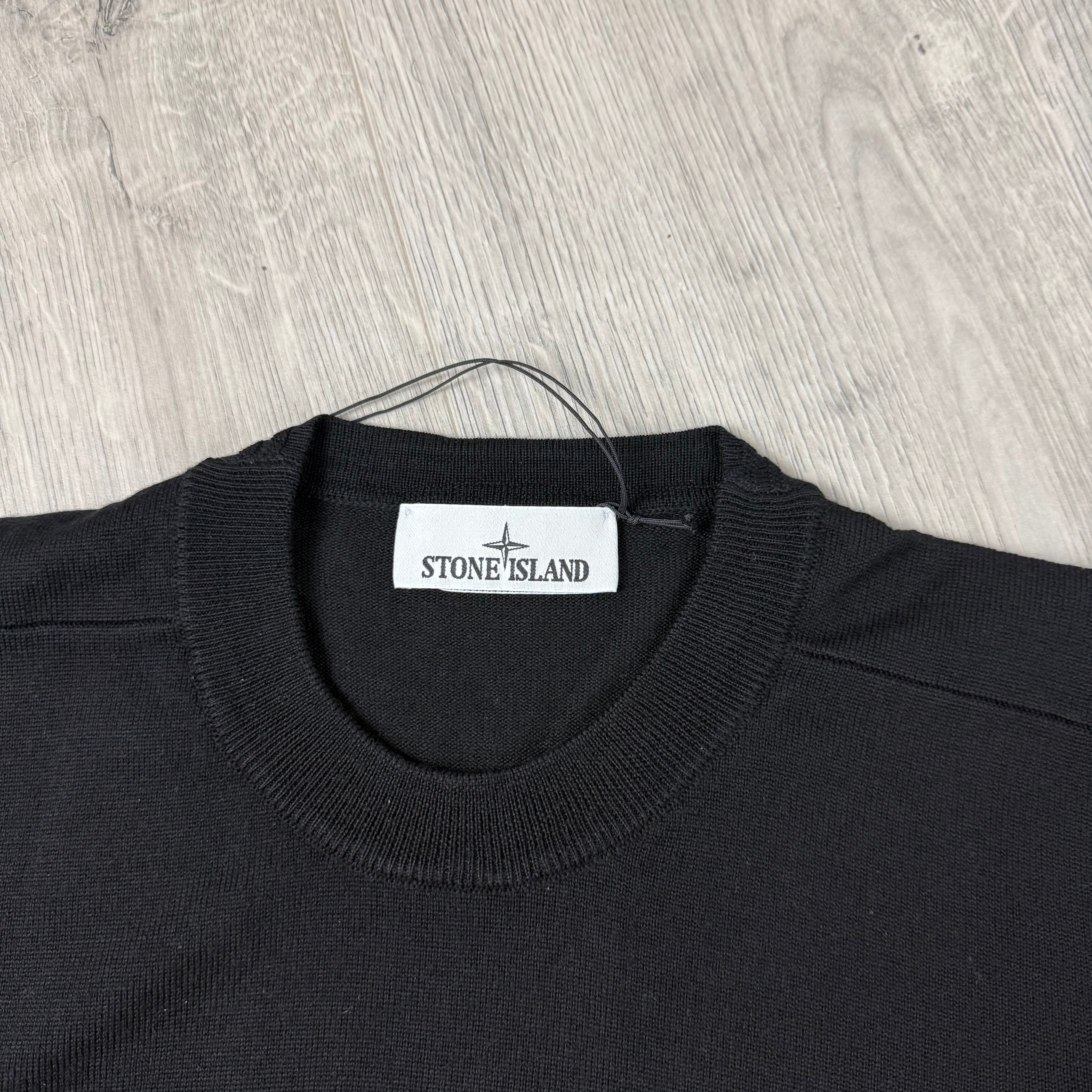 Stone Island Light Knit Sweatshirt - Black