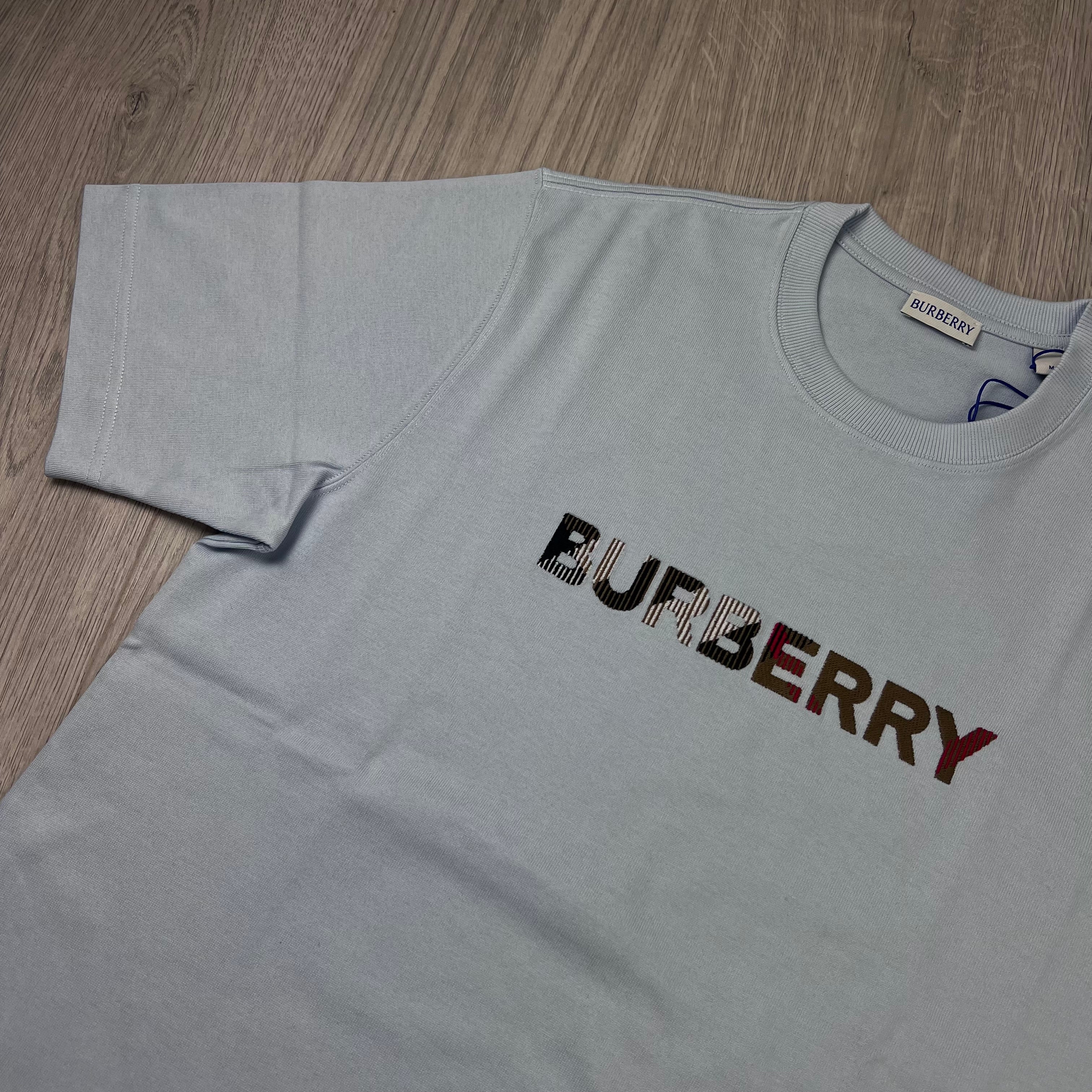 Burberry 'Ellison' T-Shirt - Pale Blue