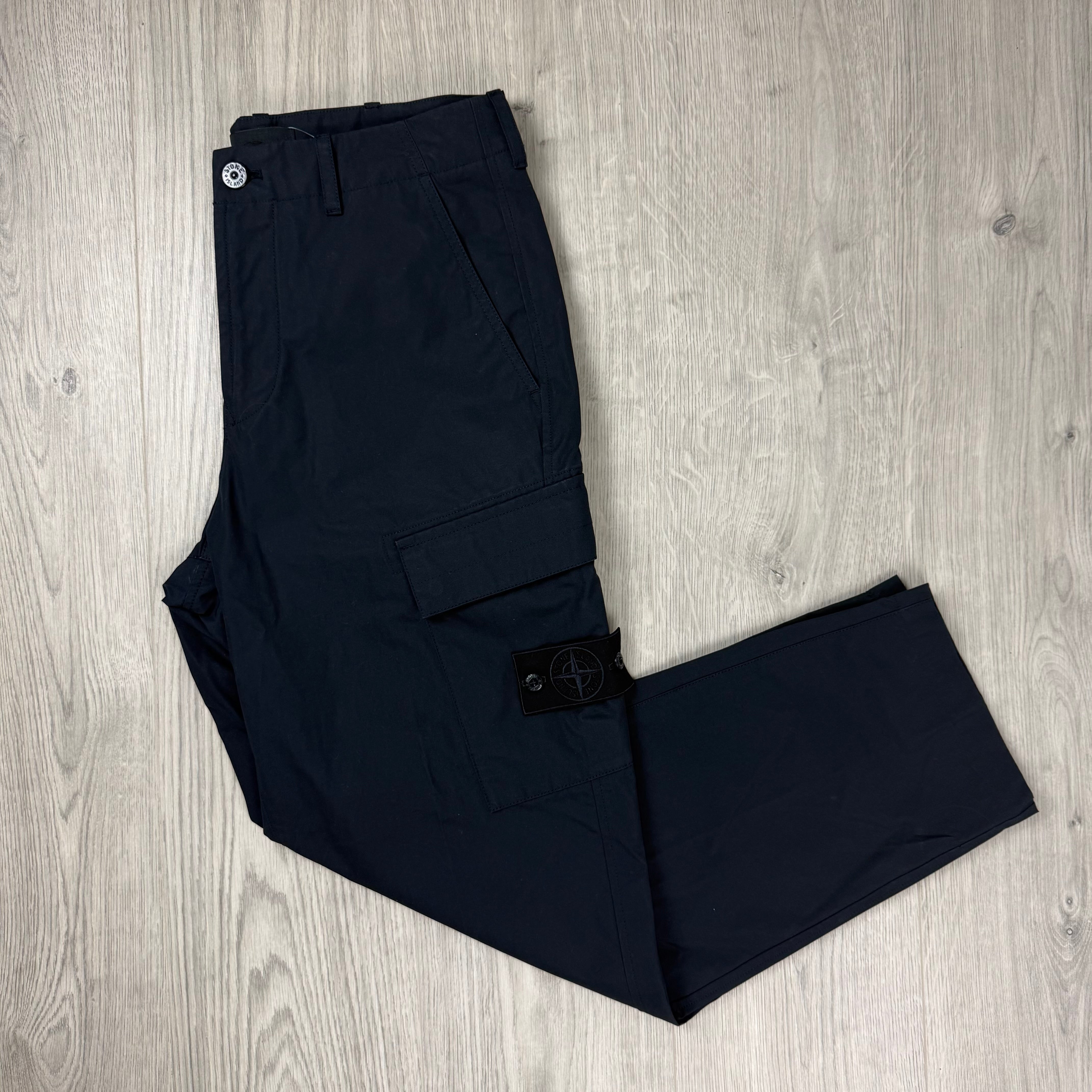 Stone Island Ghost Cargo Trousers - Navy