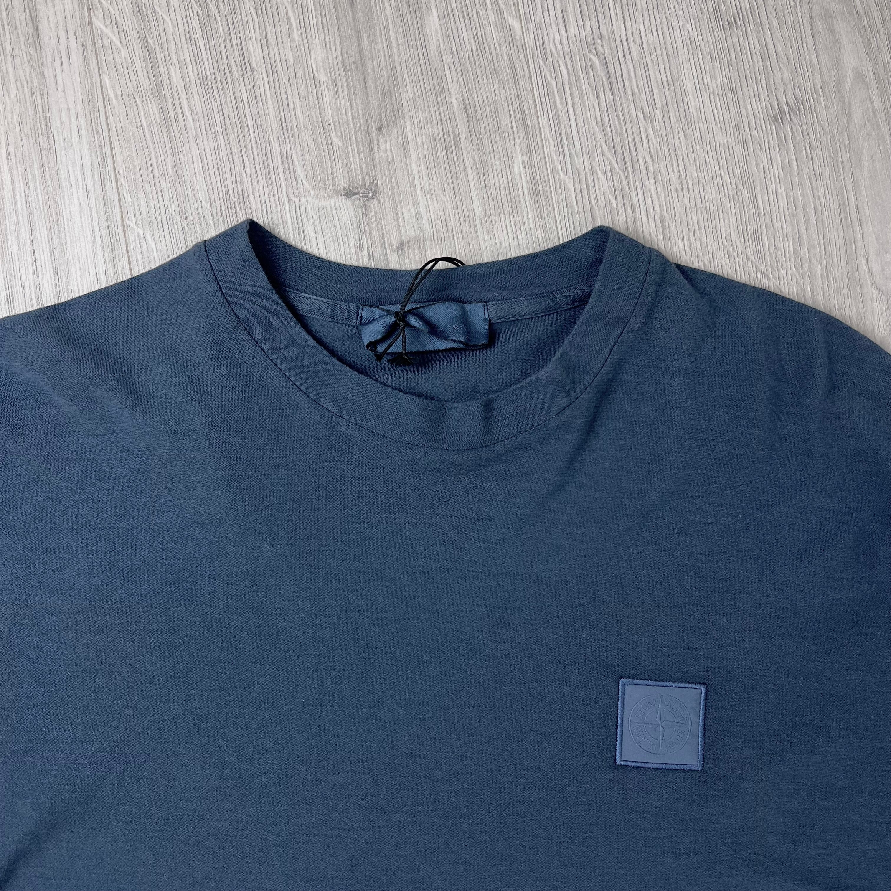 Stone Island Ghost Patch T-Shirt - Slate Blue