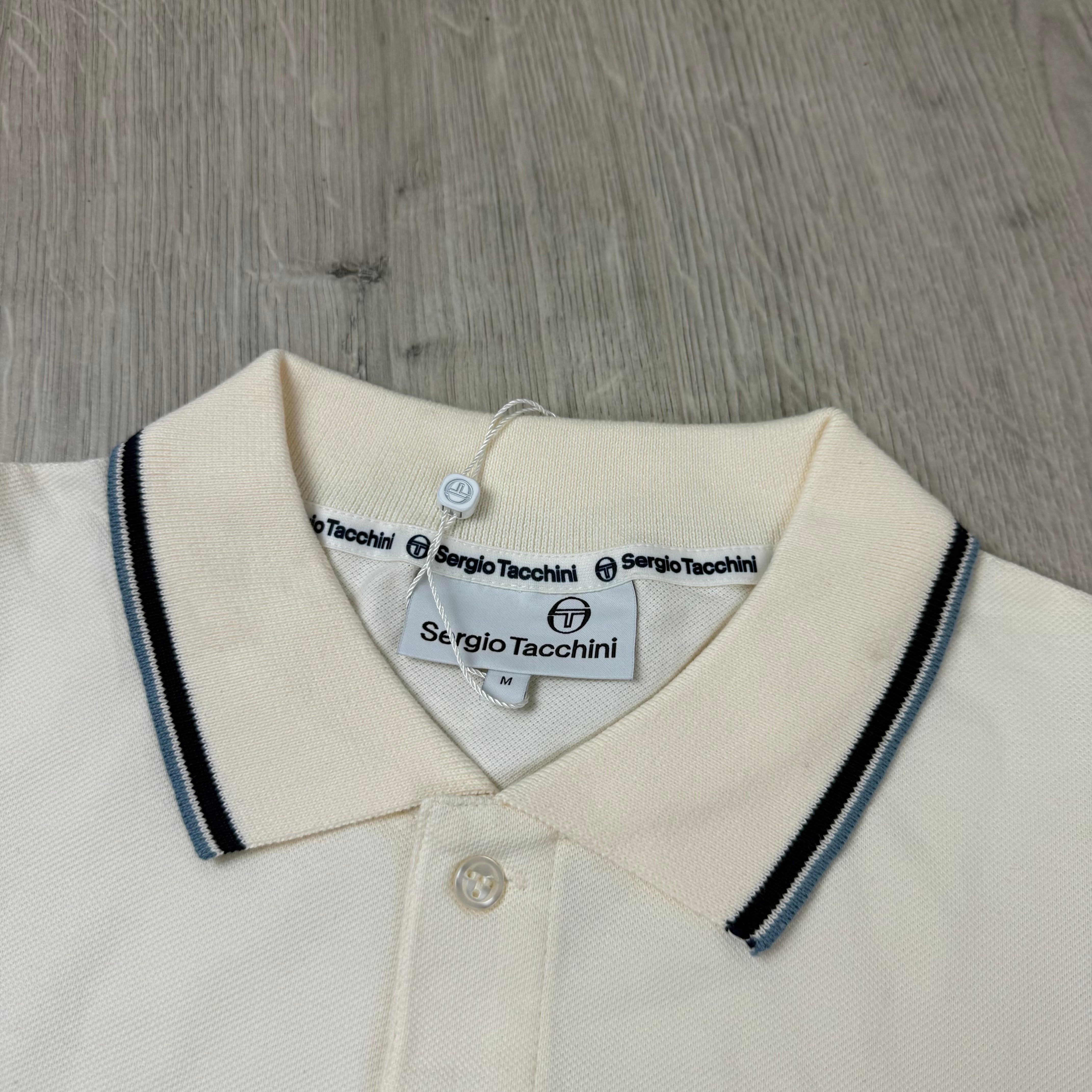 Sergio Tacchini Long Sleeve Polo Shirt - Gardenia