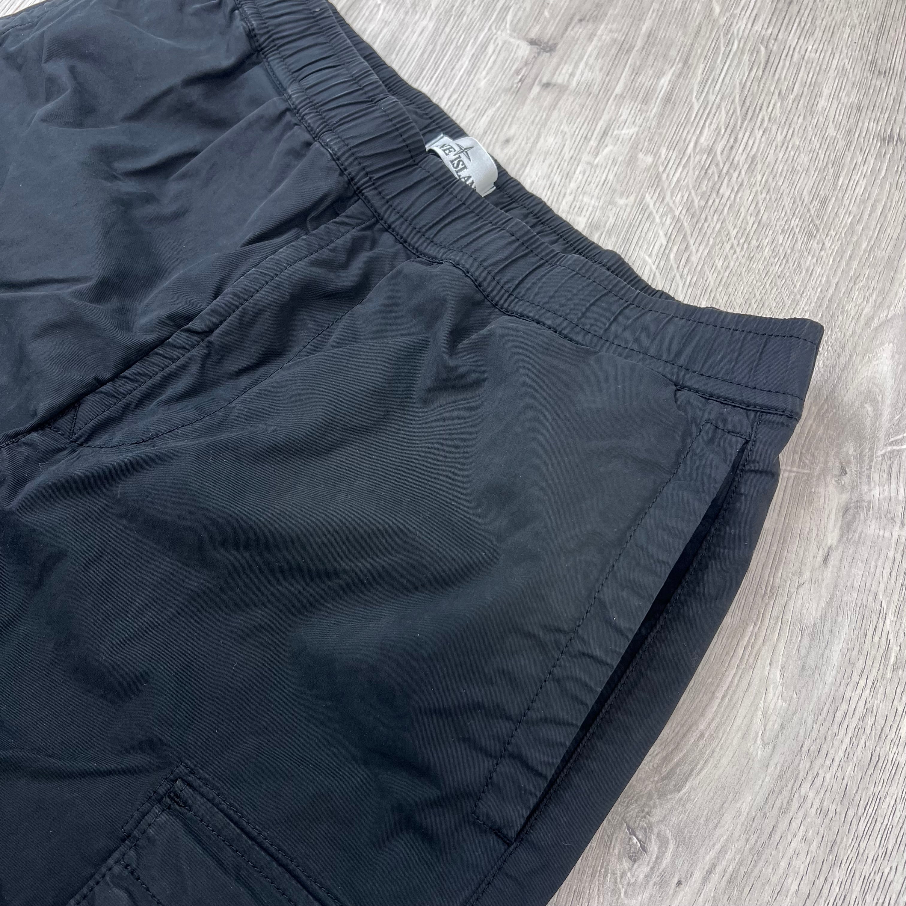 Stone Island Cargo Trousers - Black