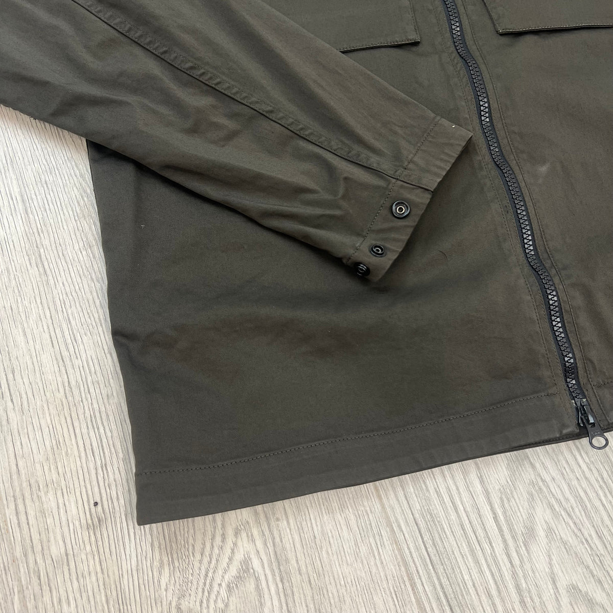 Stone Island Zip Overshirt - Coal Grey