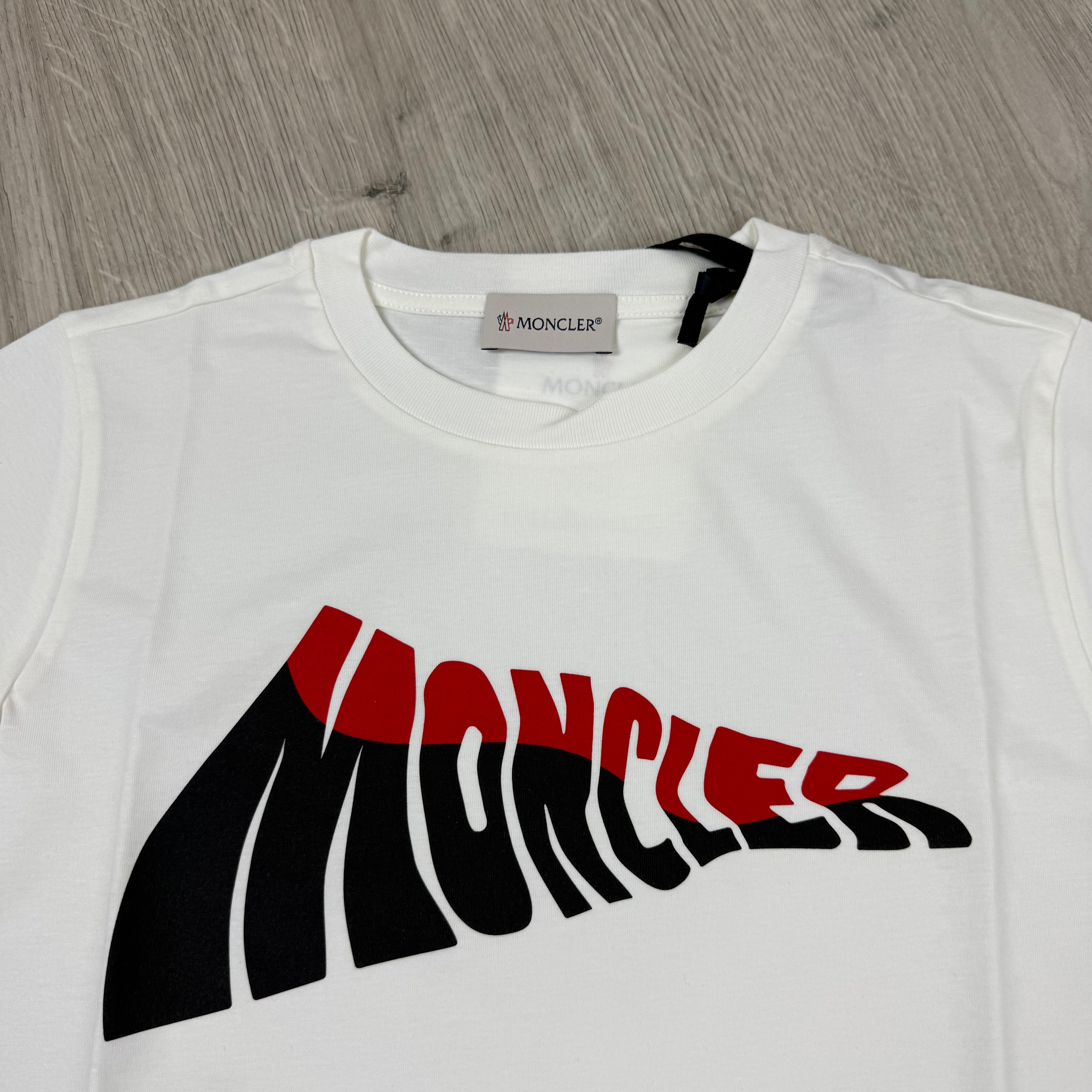 Moncler Junior Wave T-Shirt - White