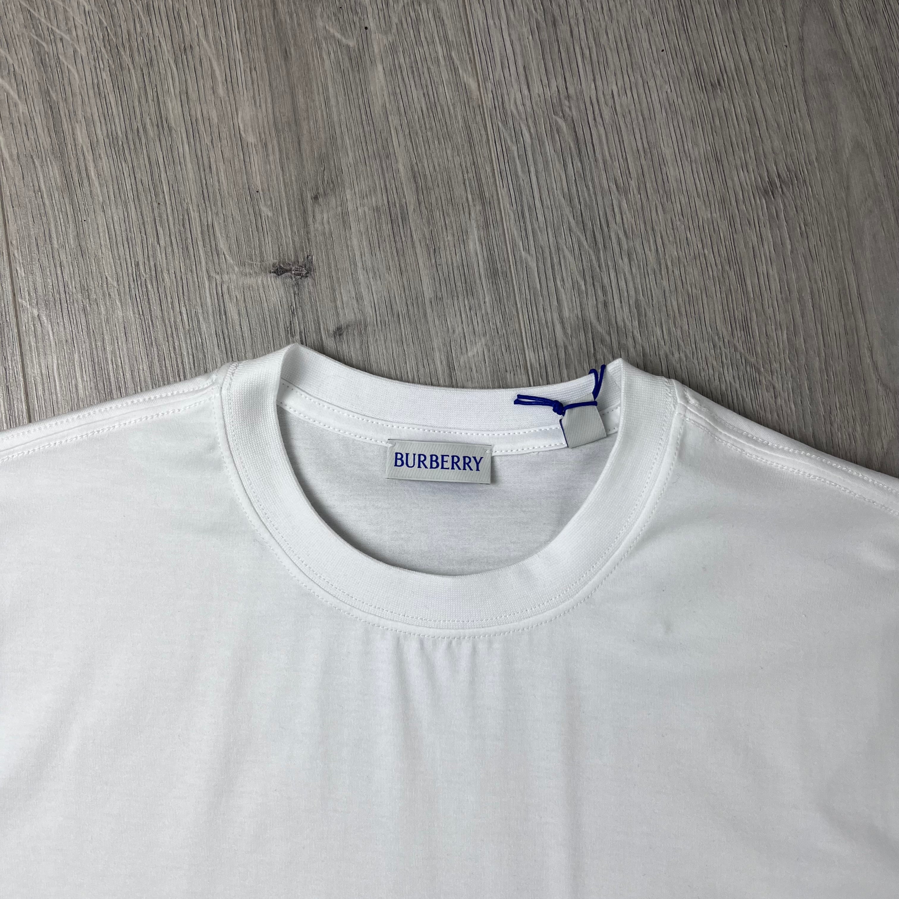 Burberry Striped T-Shirt - White
