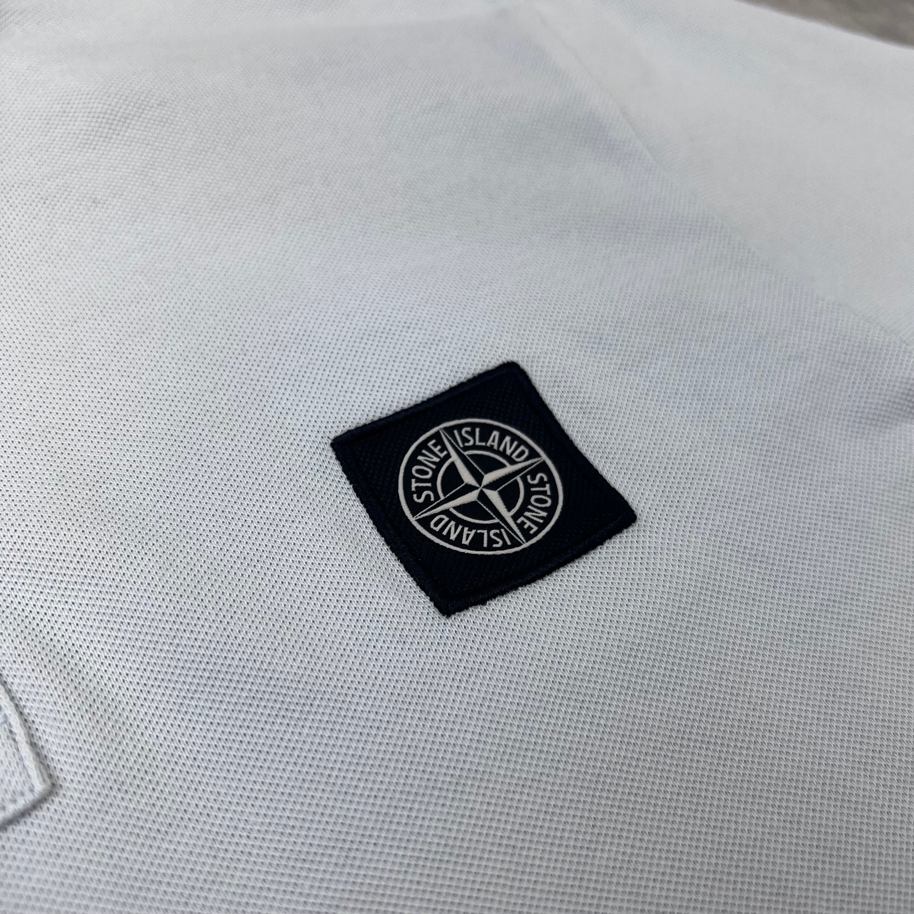 Stone Island Patch Polo Shirt - Sky Blue