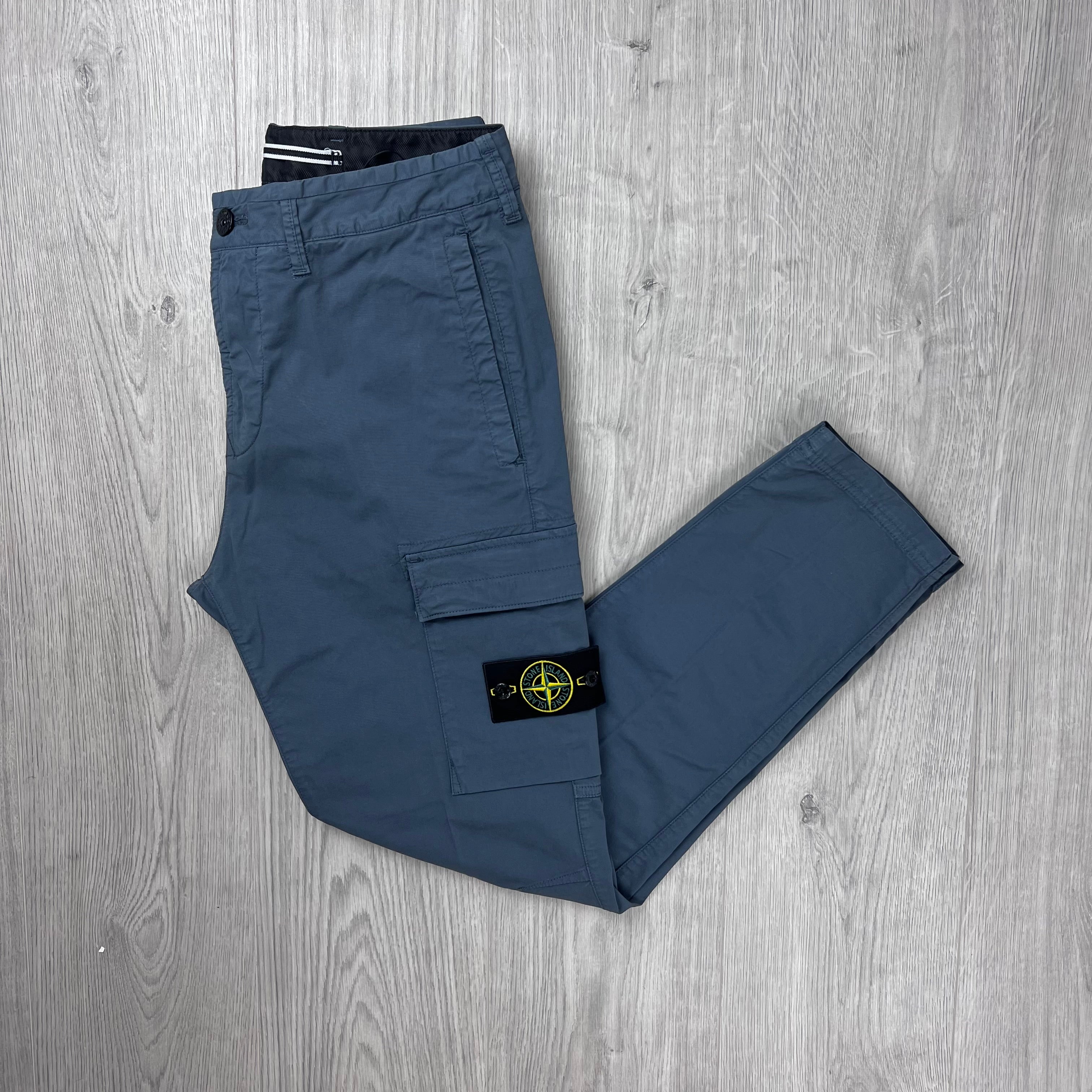 Stone Island Cargo Trousers - Slate Blue