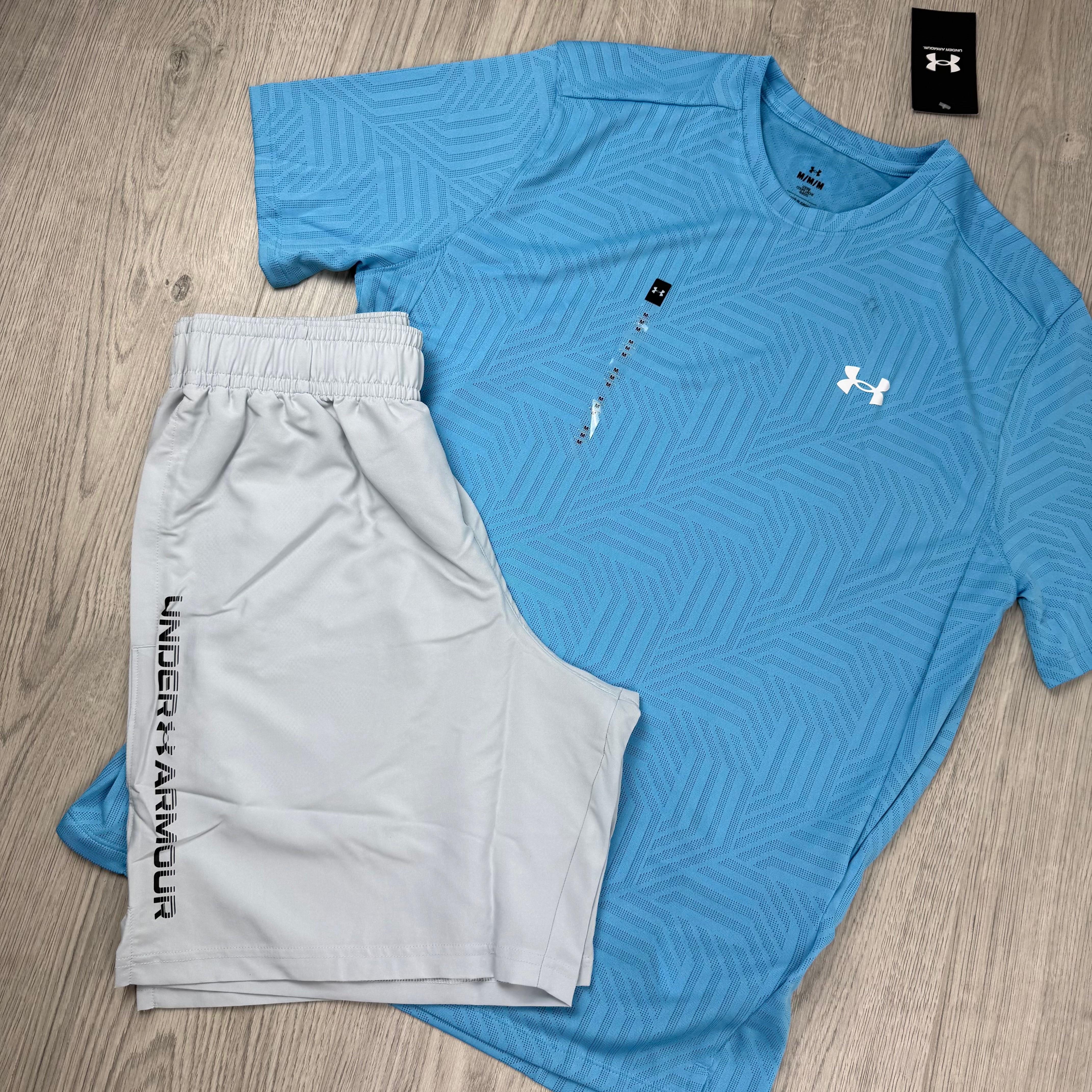 Under Armour Set - Ether Blue/Halo Grey