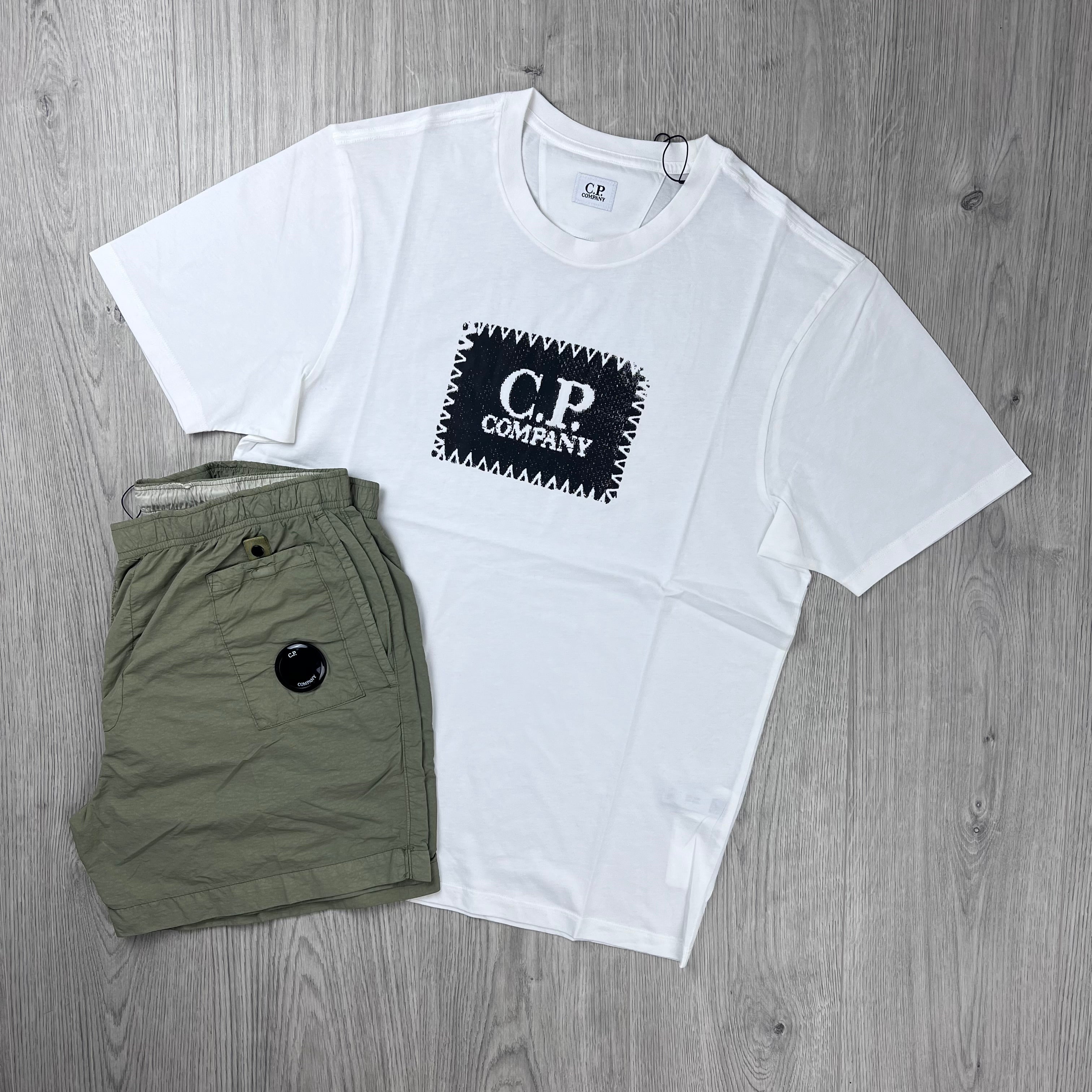 CP Company Holiday Set - White/Moss