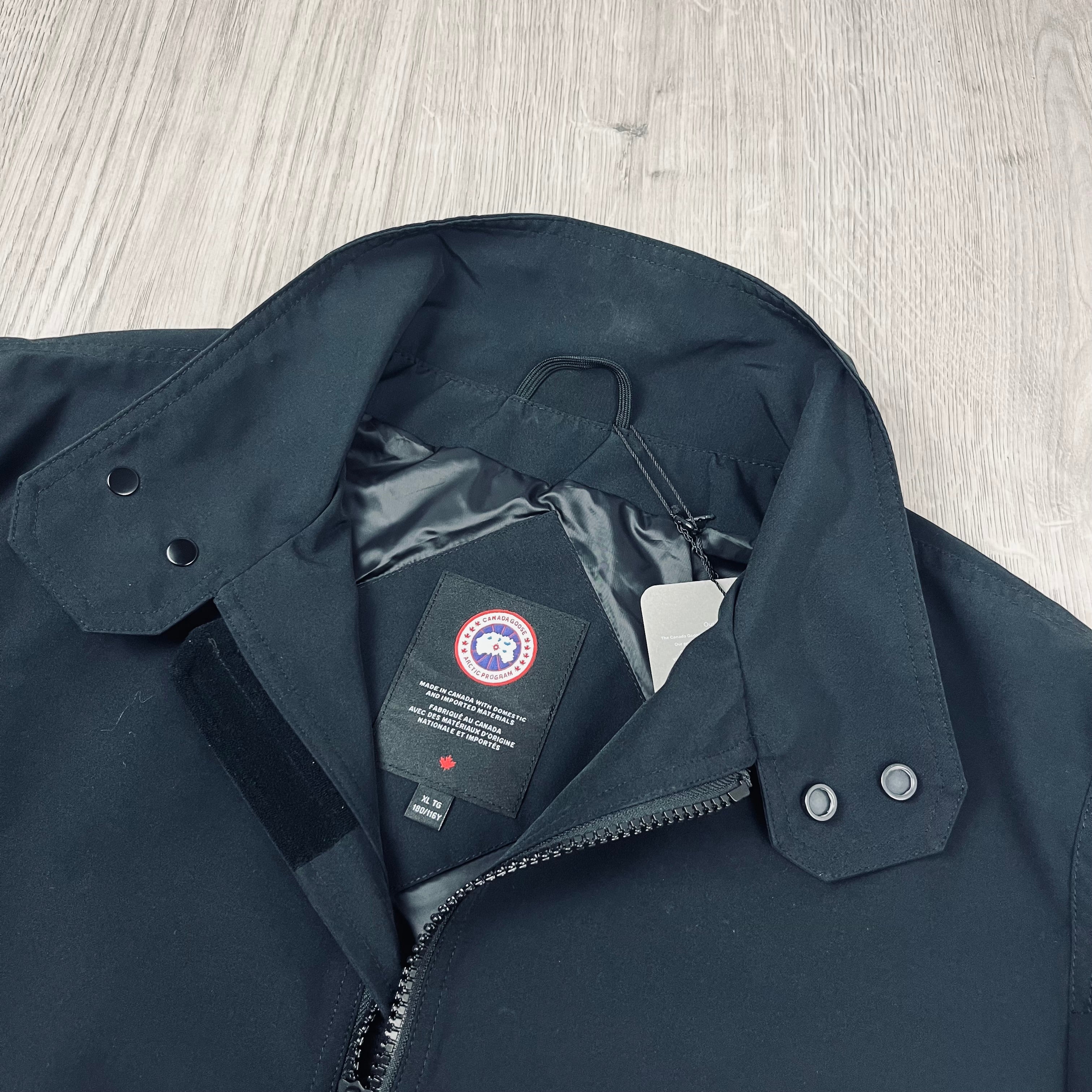 Men's Canada Goose Rosedale Jacket in Black. On sale at Open Attire.