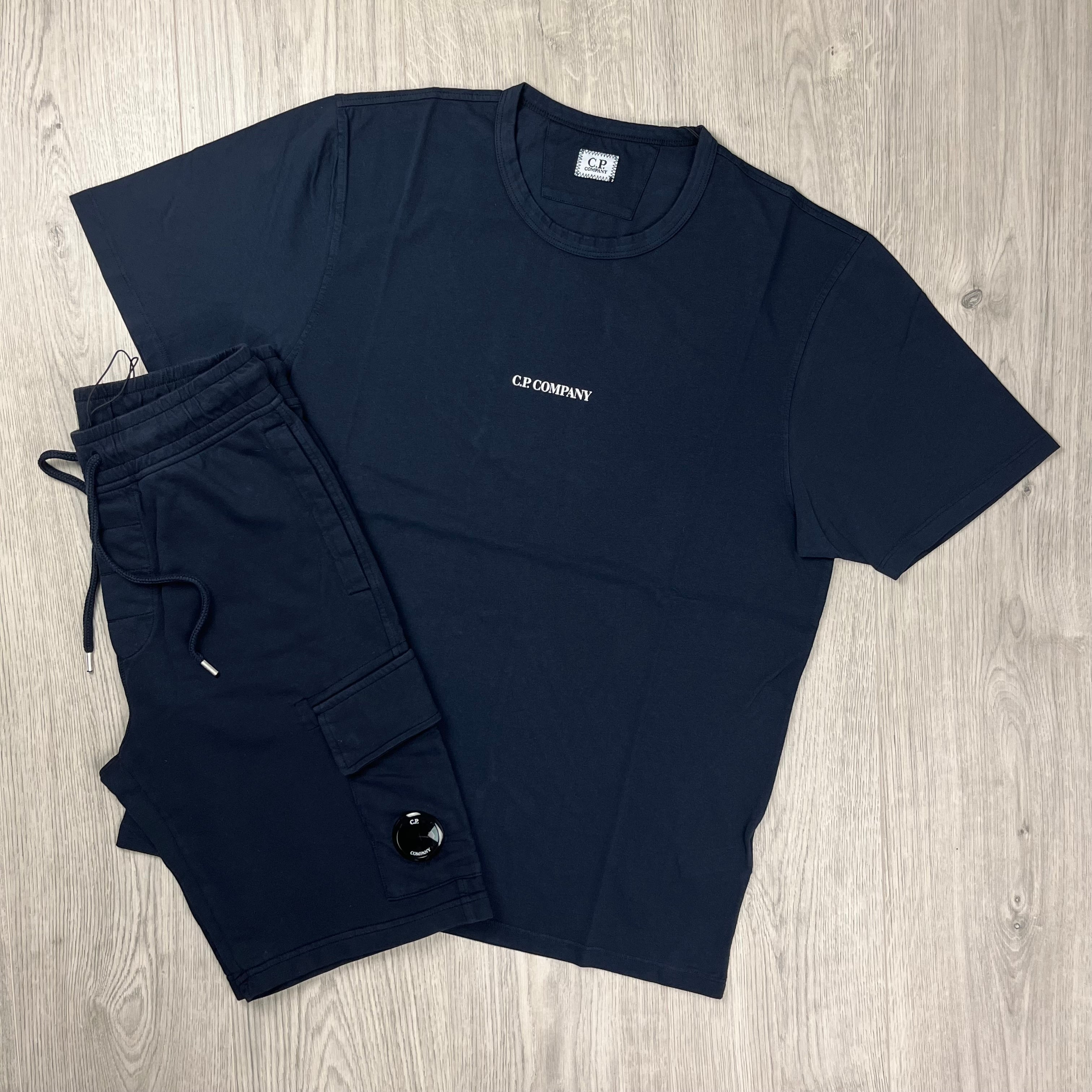 CP Company Set in Total Eclipse Navy Blue. On sale at Open Attire.