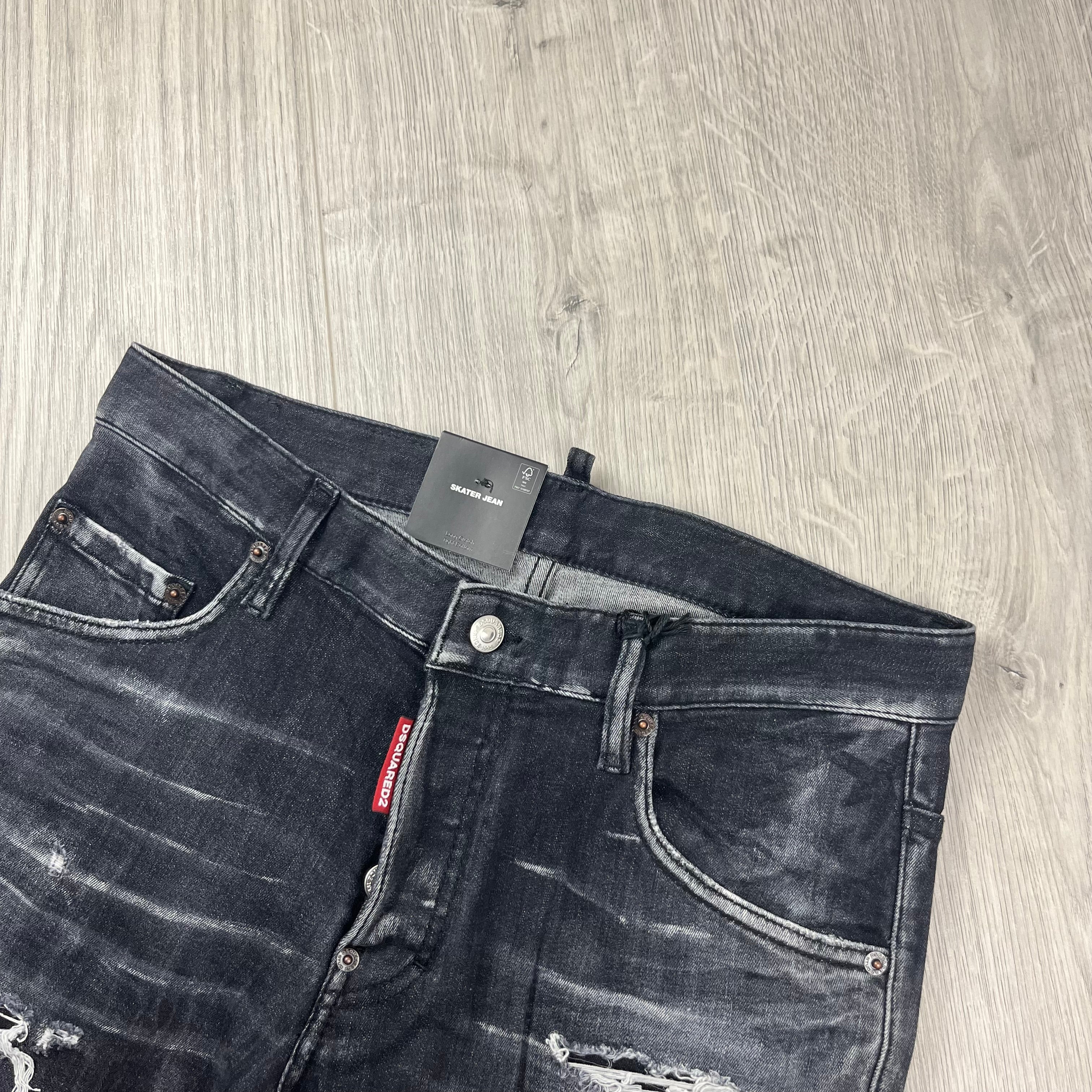 DSQUARED2 Cropped Jeans - Black