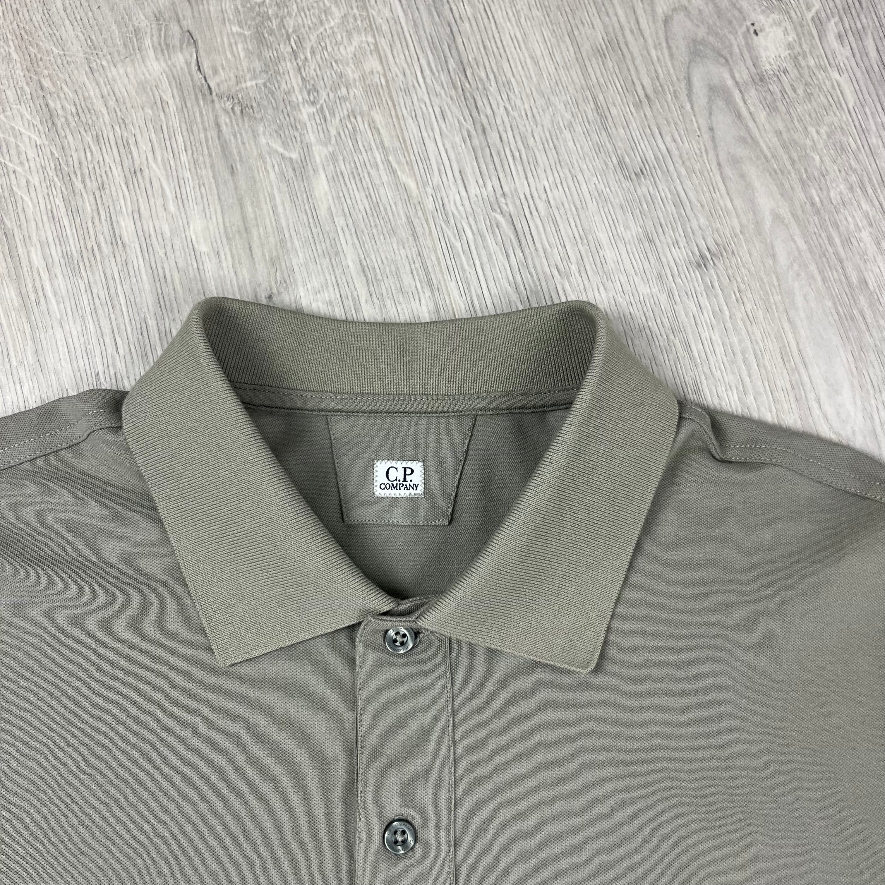 CP Company Piquet Polo Shirt - Fallen Rock