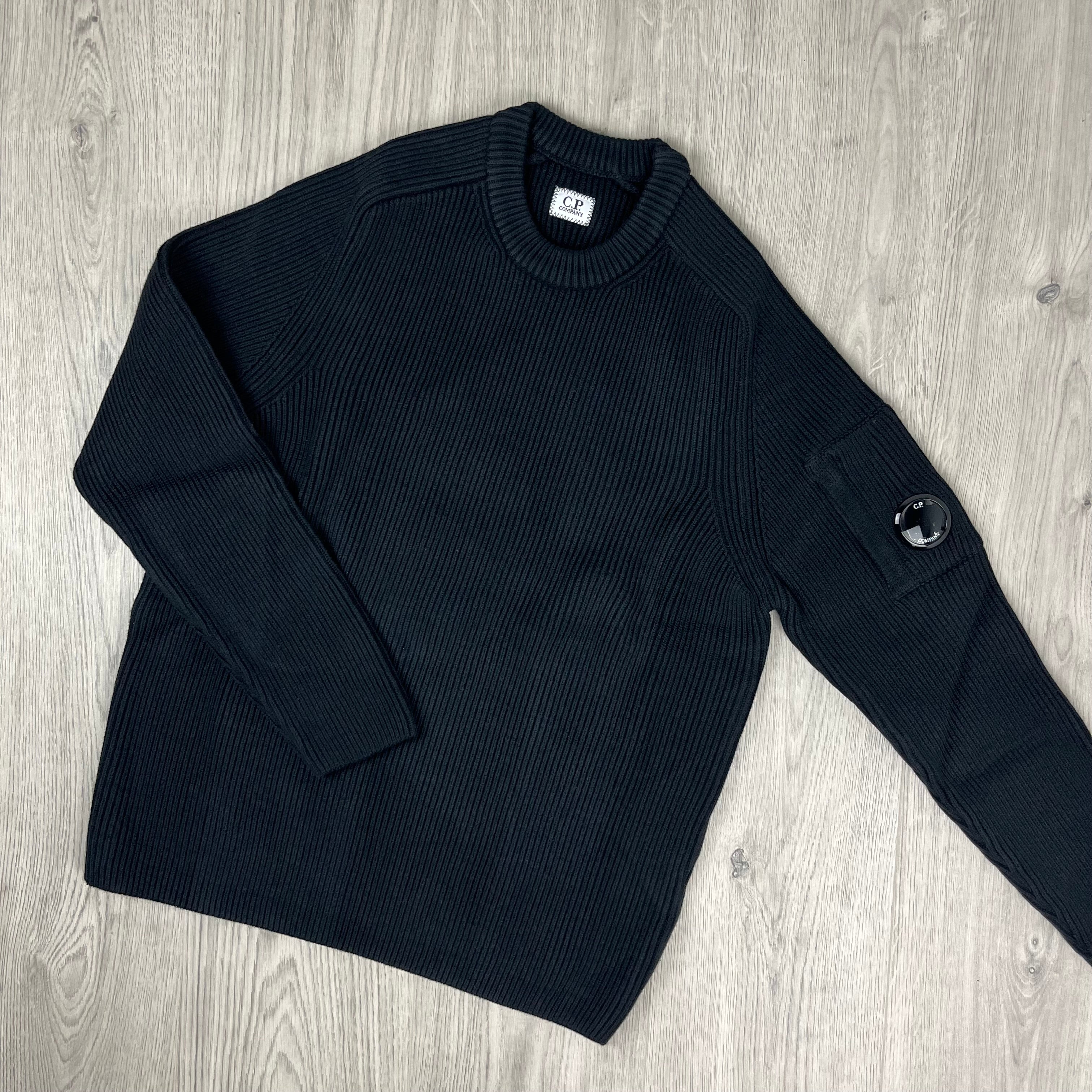 CP Company Knit Sweatshirt - Black