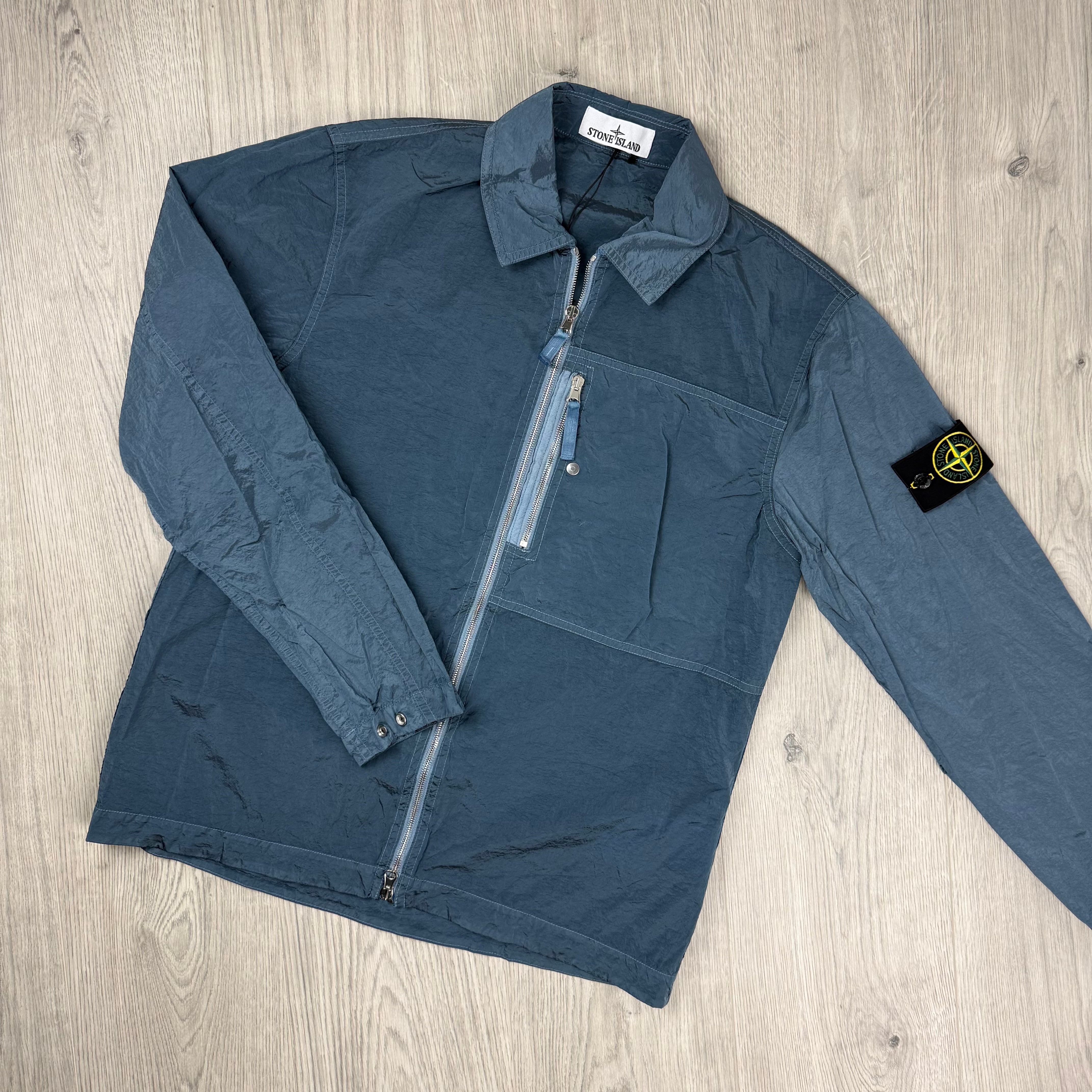 Stone Island Metal Overshirt - Steel Blue