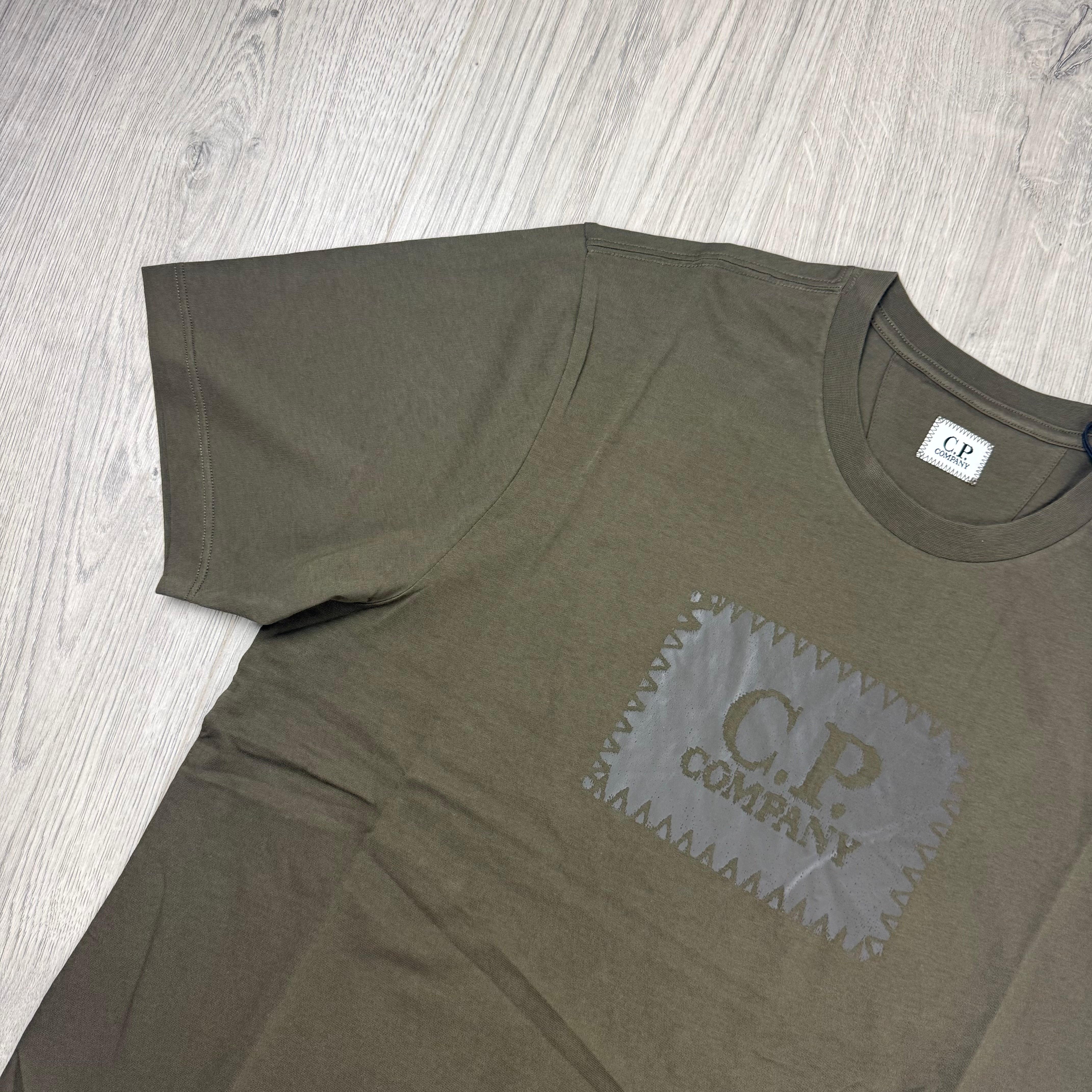 CP Company Stamp T-Shirt - Ivy Green