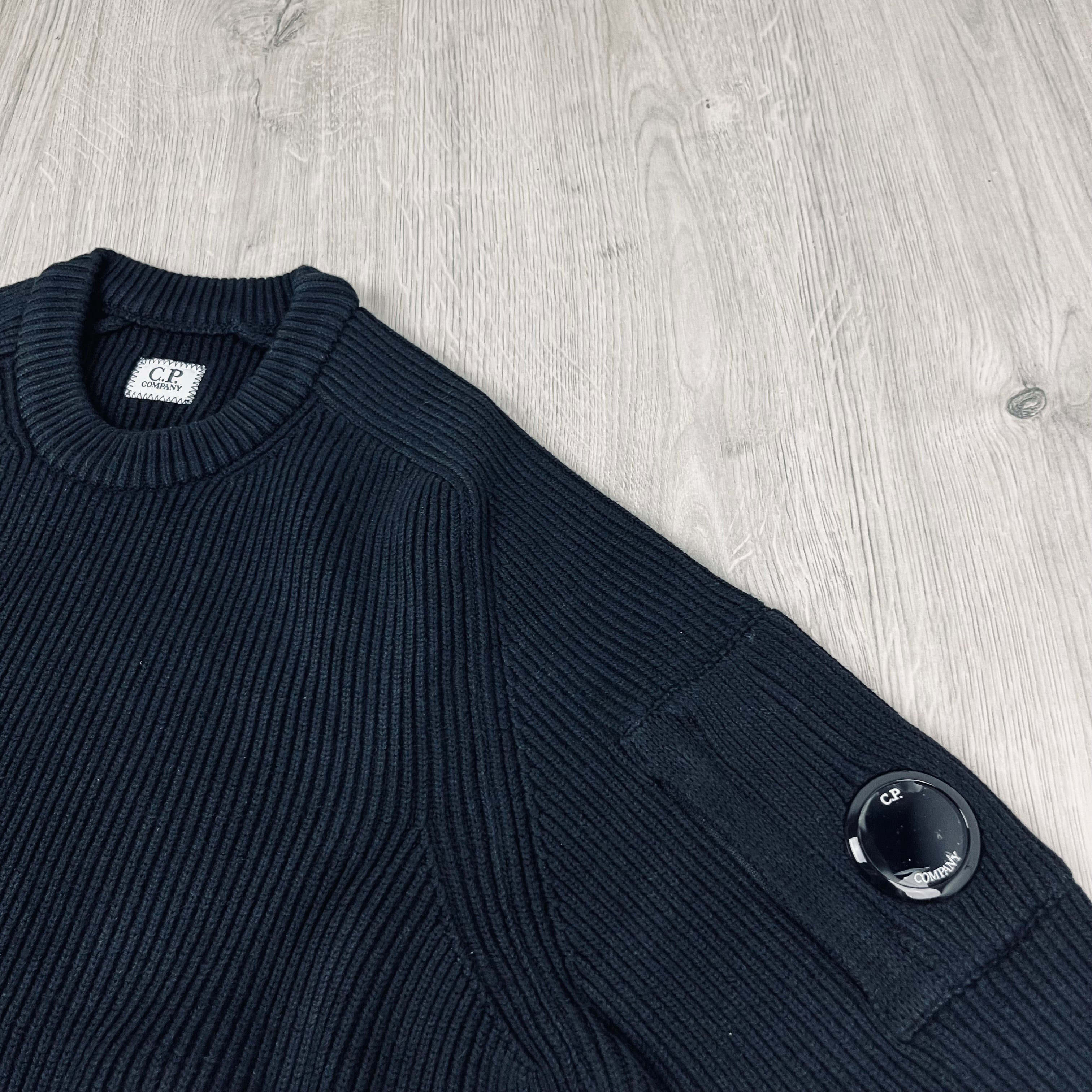 CP Company Knit Sweatshirt - Black